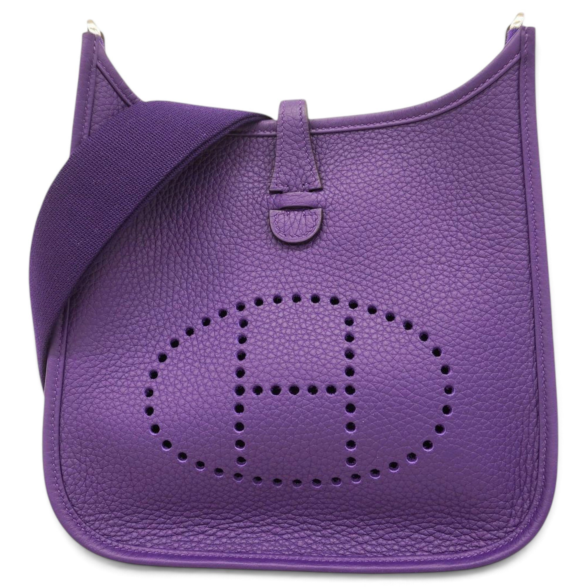Hermes Evelyne Handbag Clemence Leather