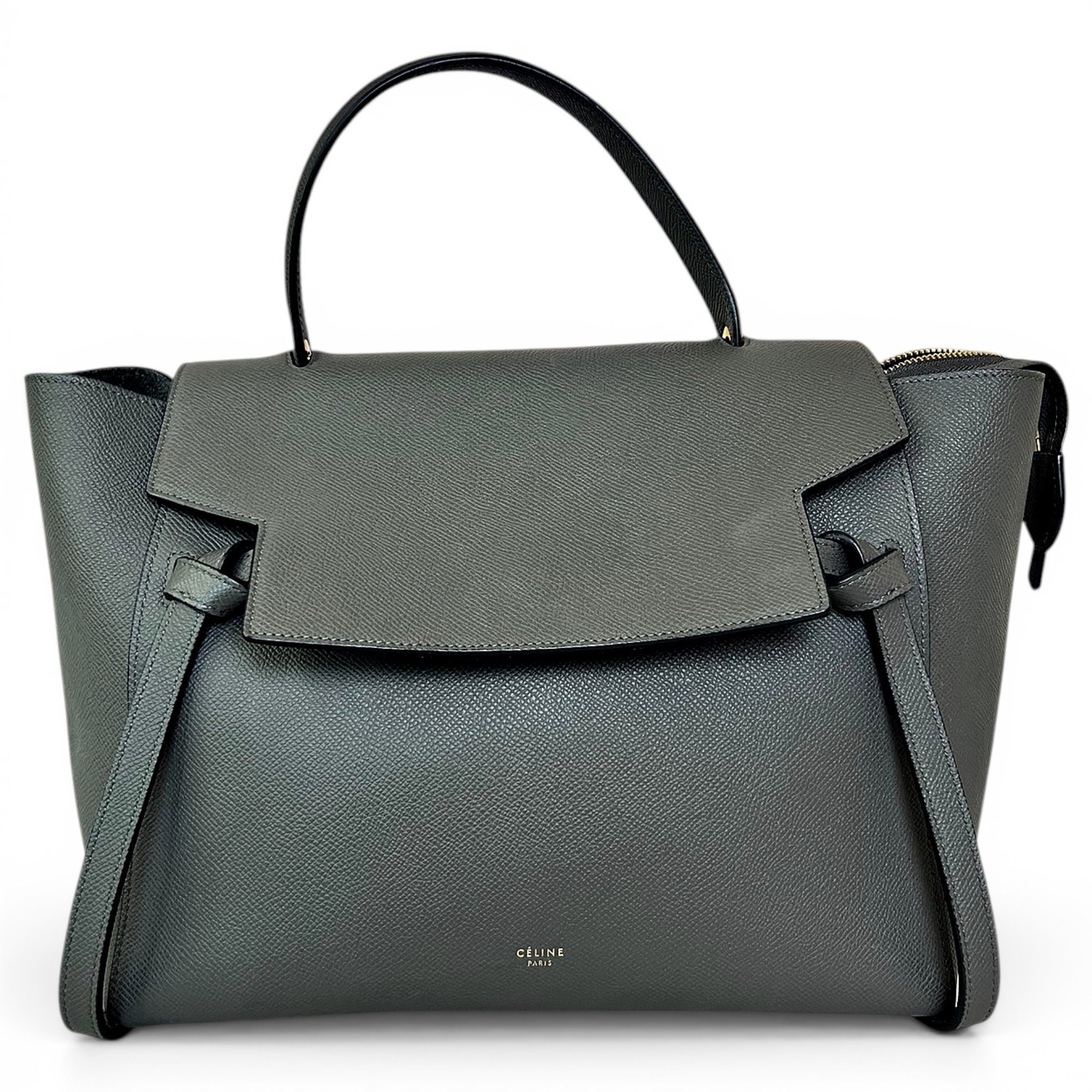 Belt leather handbag