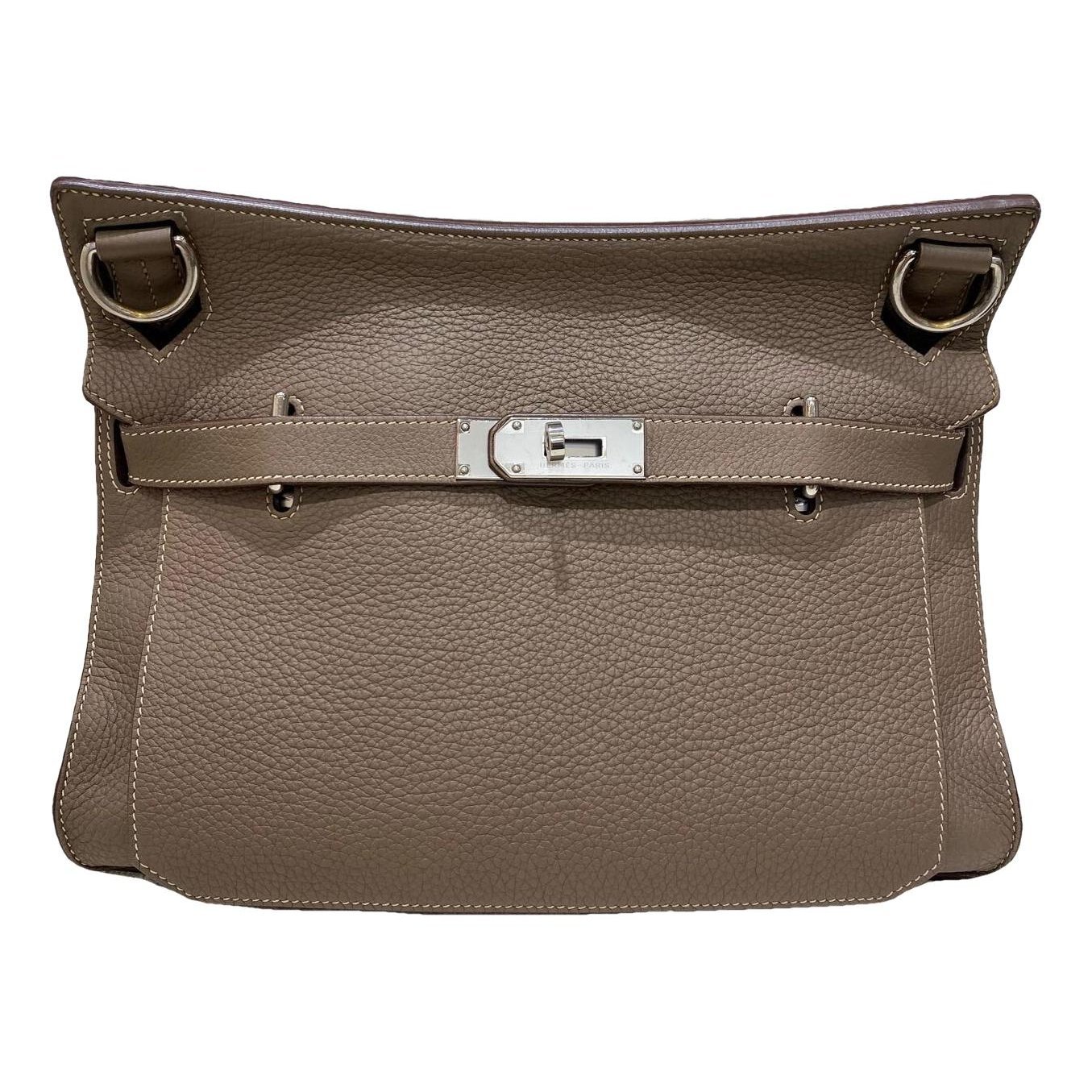 Hermes Jypsiere Handbag Clemence Leather