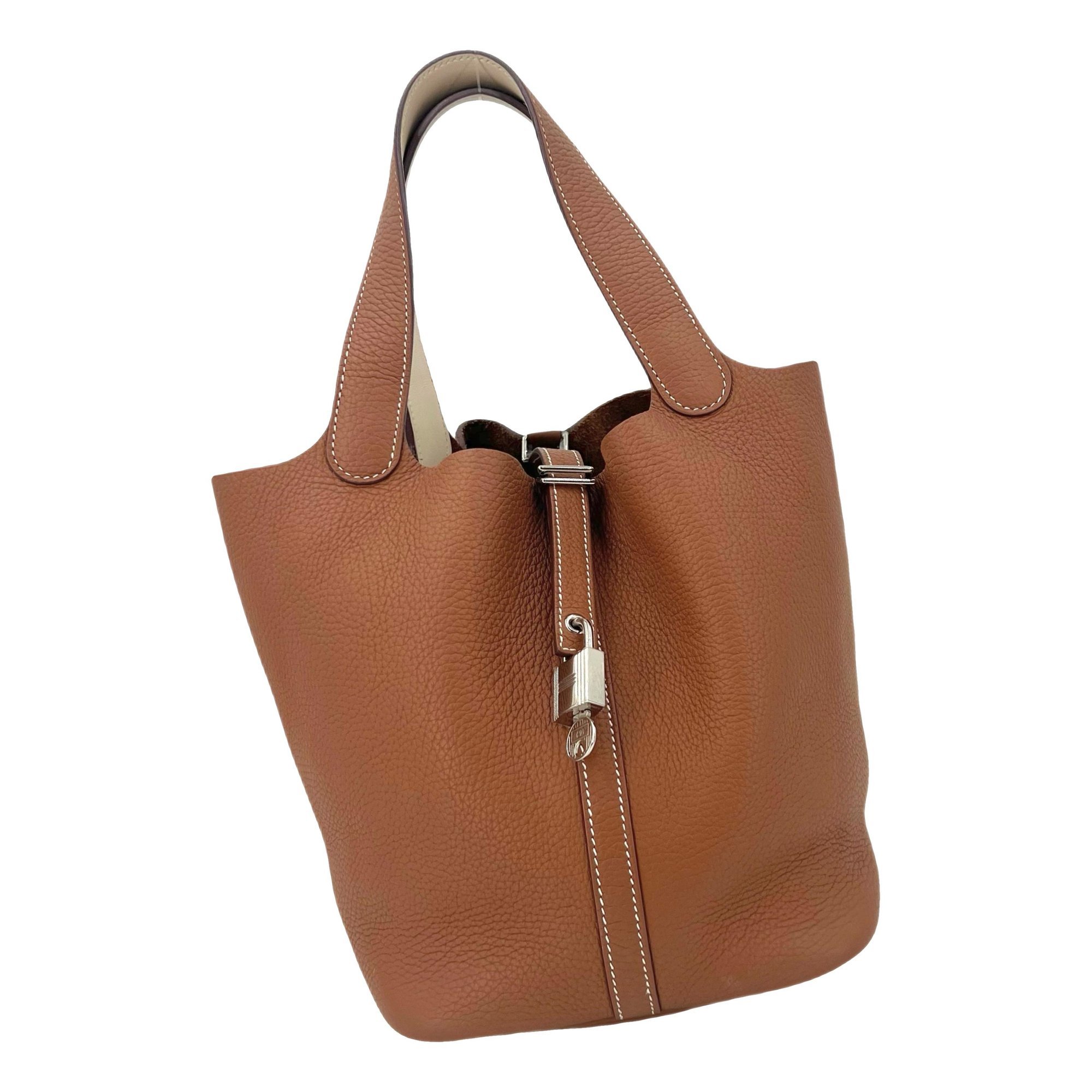 Picotin leather handbag