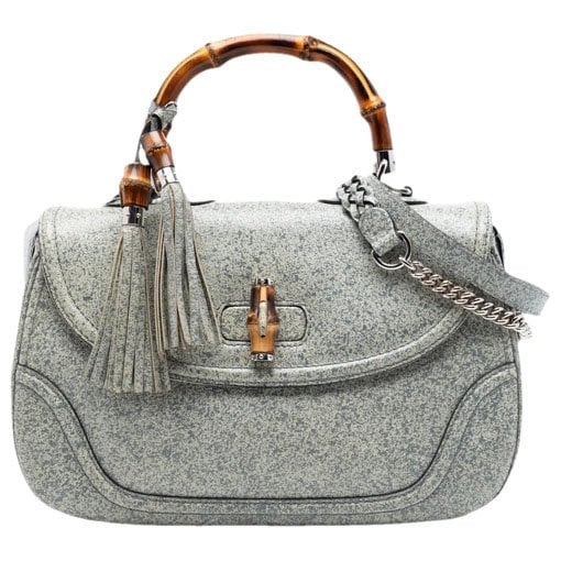 Bamboo leather handbag