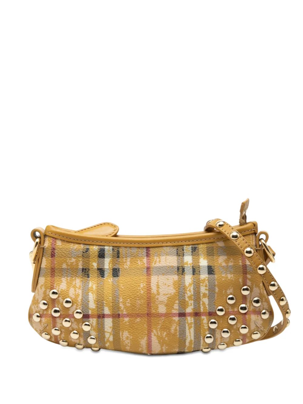 2000-2017 Studded Haymarket Check Coated Canvas Canterbury crossbody bag