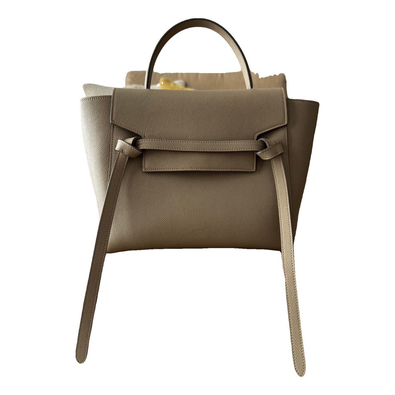 Belt leather handbag