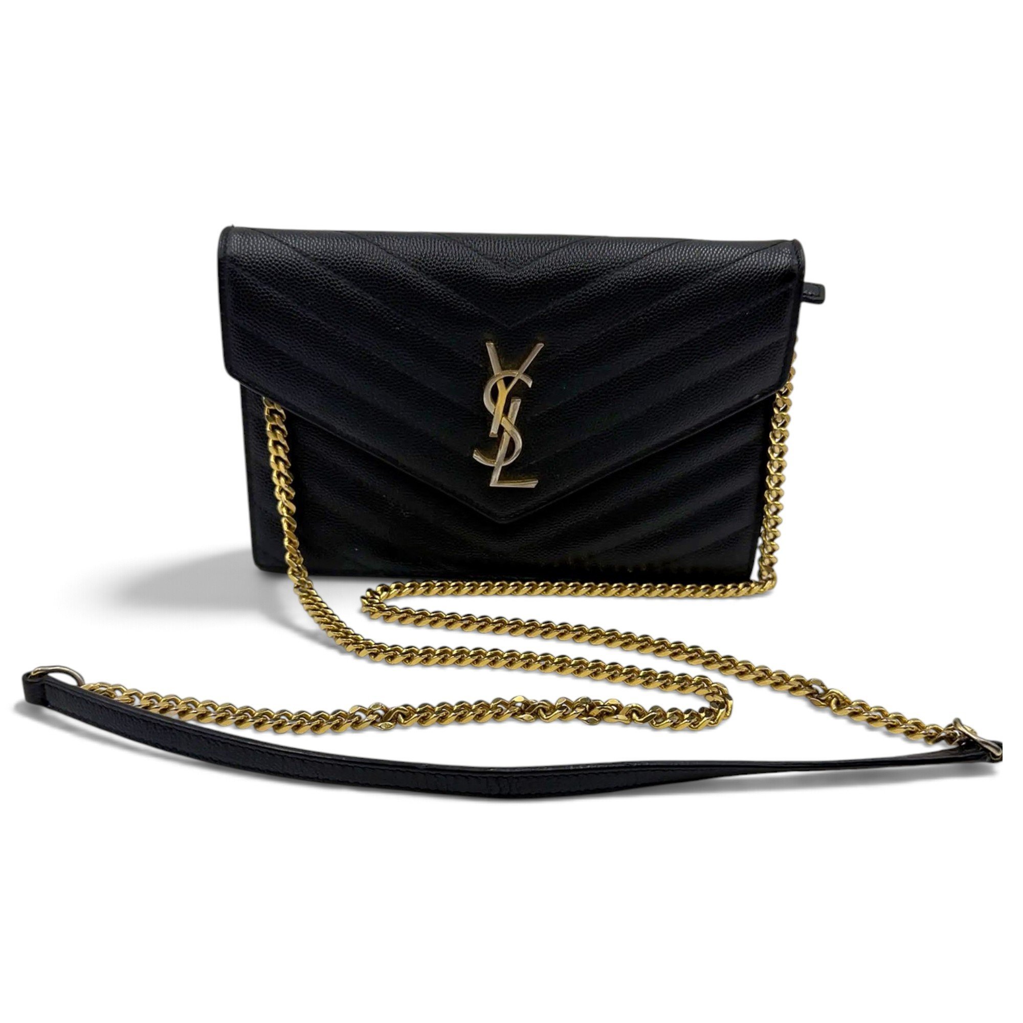 Portefeuille enveloppe leather crossbody bag