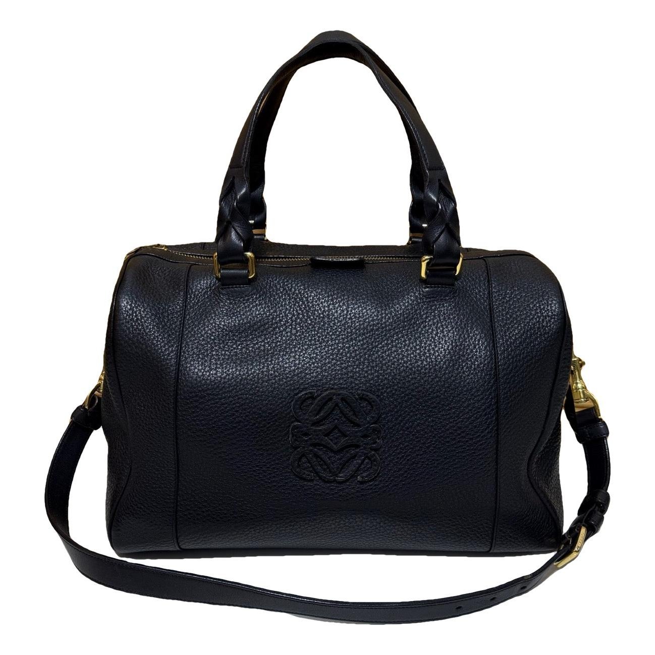 Leather bowling bag