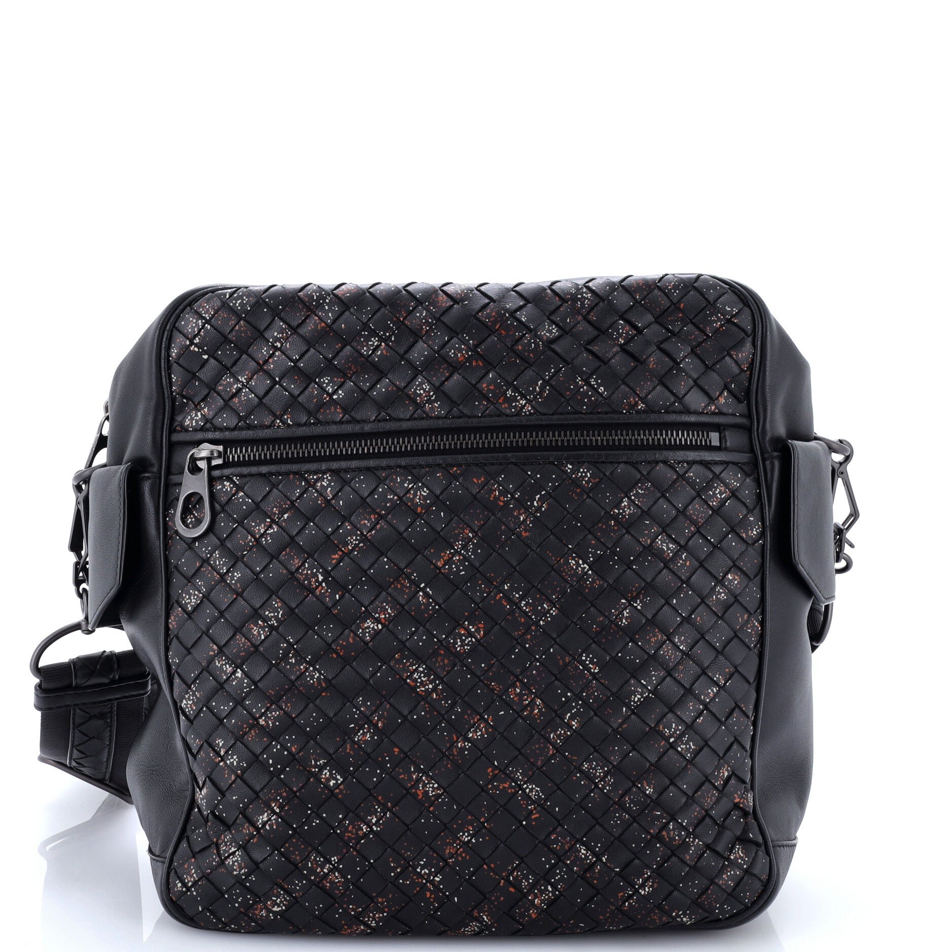 Snap Messenger Bag Printed Intrecciato Nappa Medium