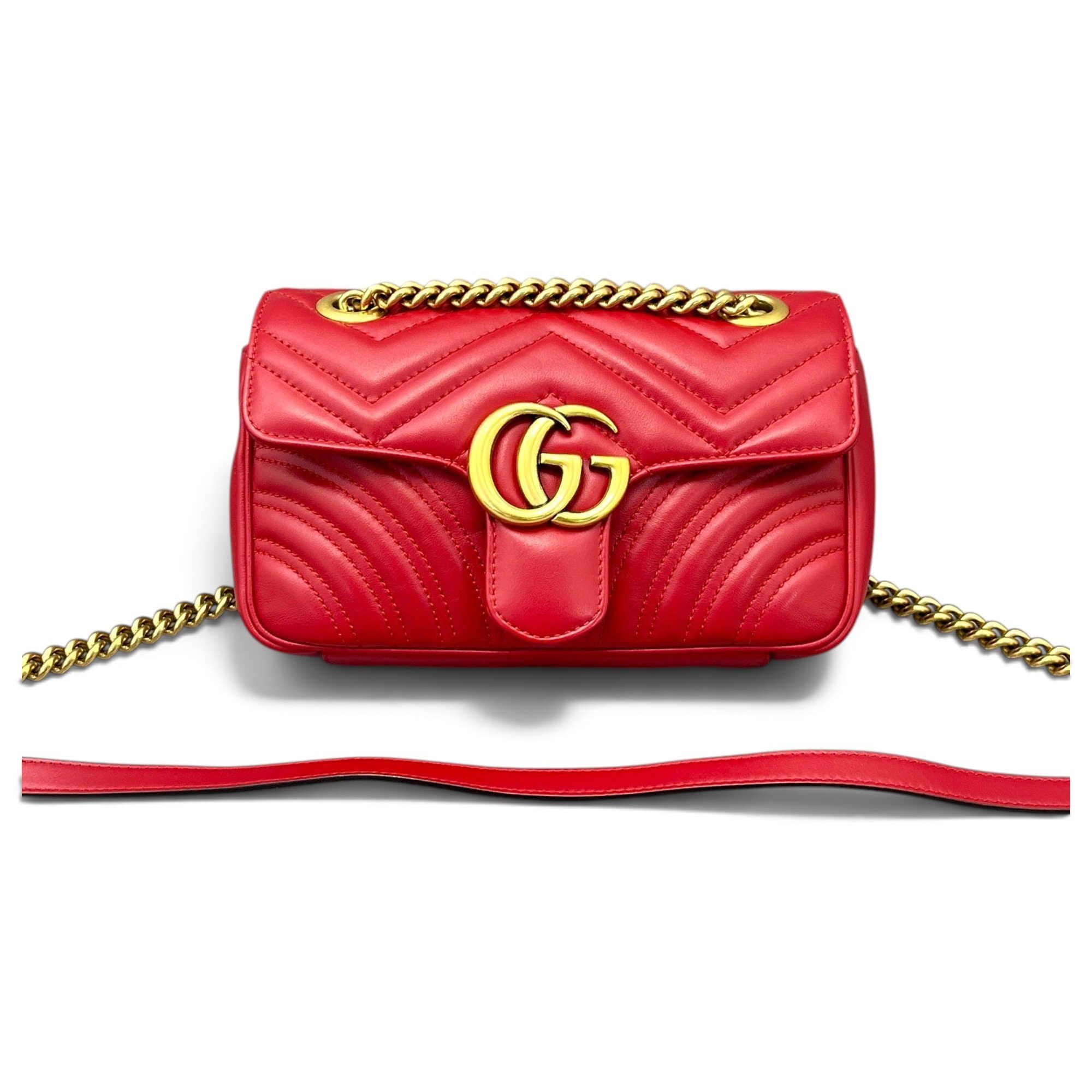 GG Marmont Flap leather crossbody bag