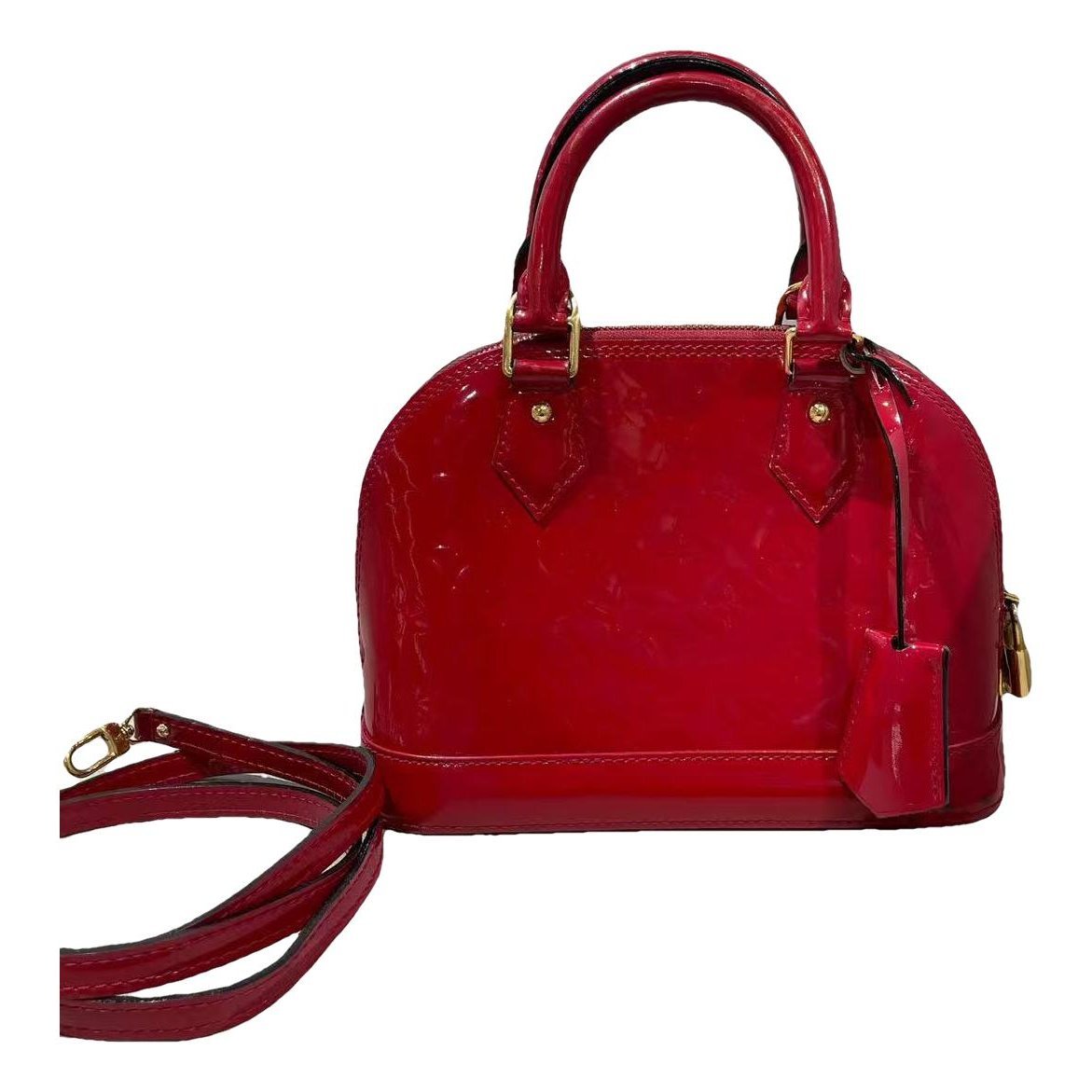 Alma BB patent leather handbag