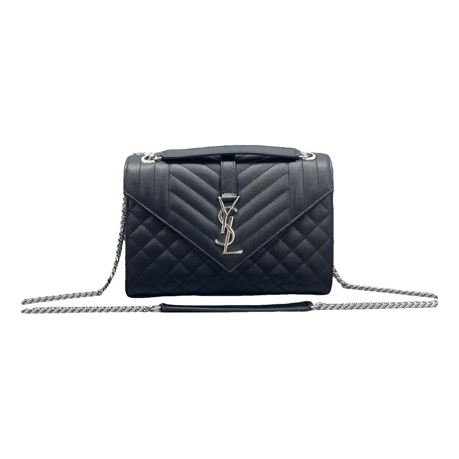 Envelope leather handbag