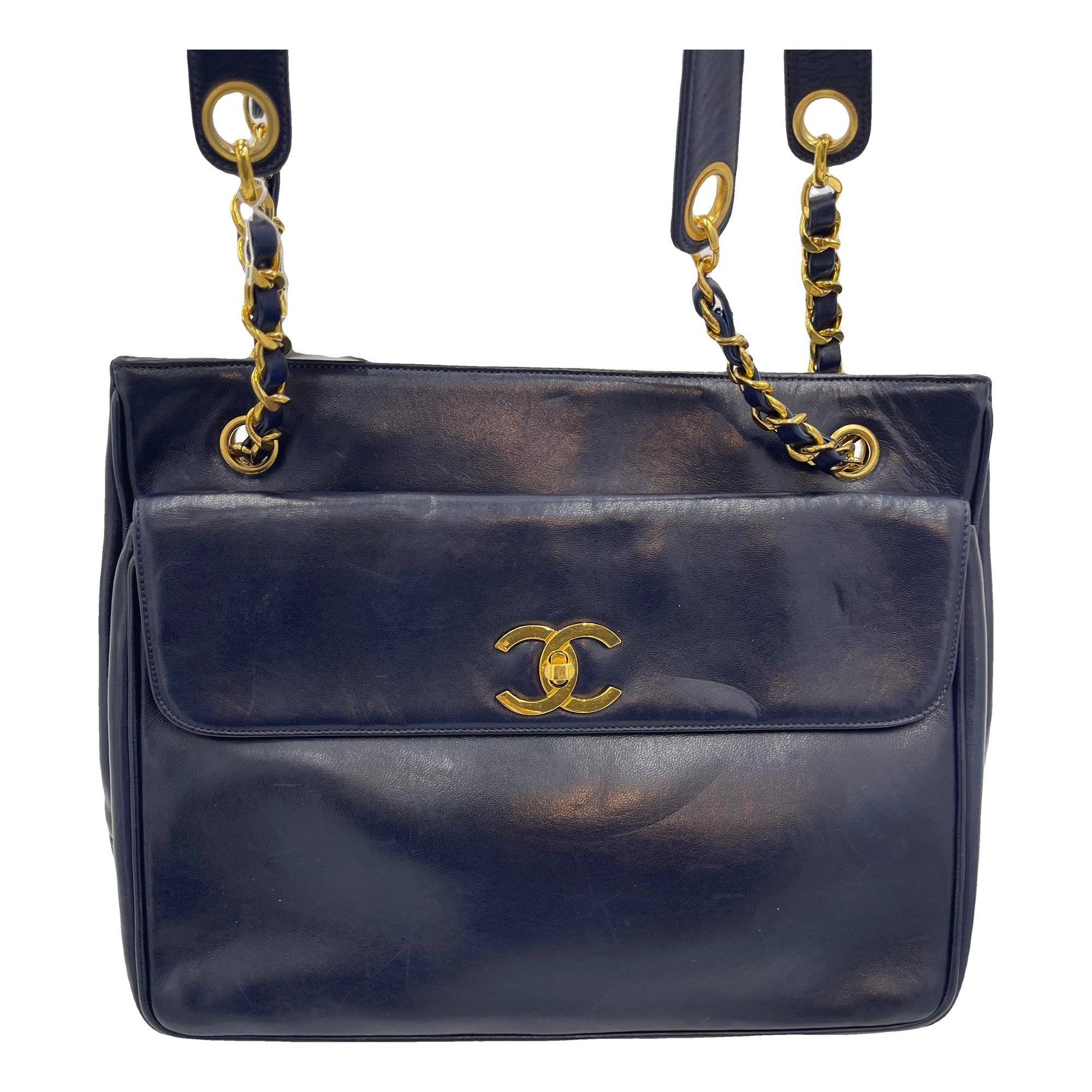 Leather tote