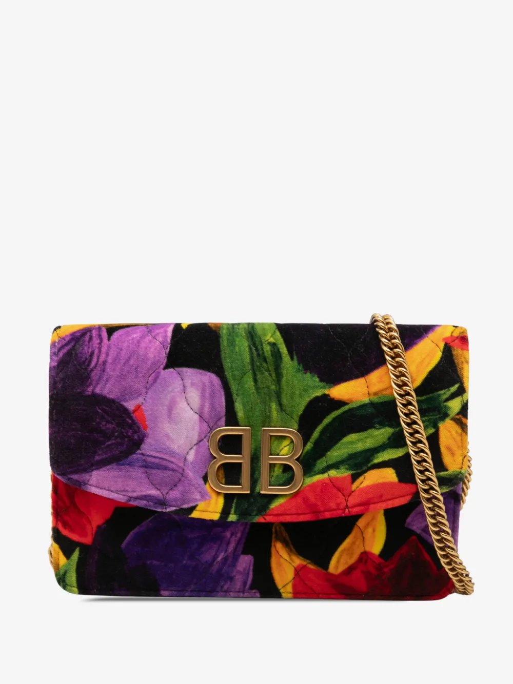 2000-2026 Velvet BB Floral Print Wallet On Chain crossbody bag