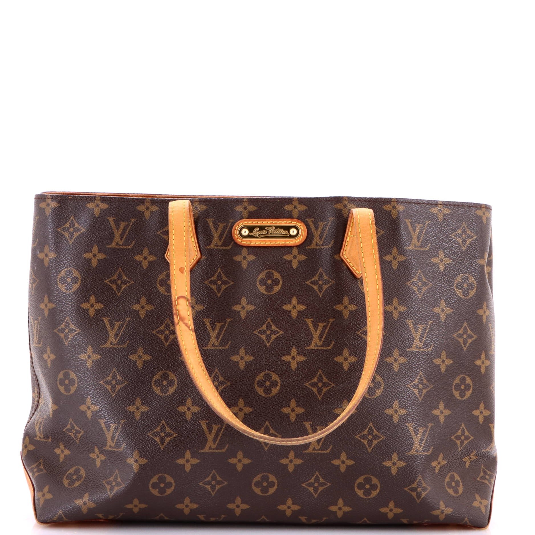 Wilshire Handbag Monogram Canvas MM
