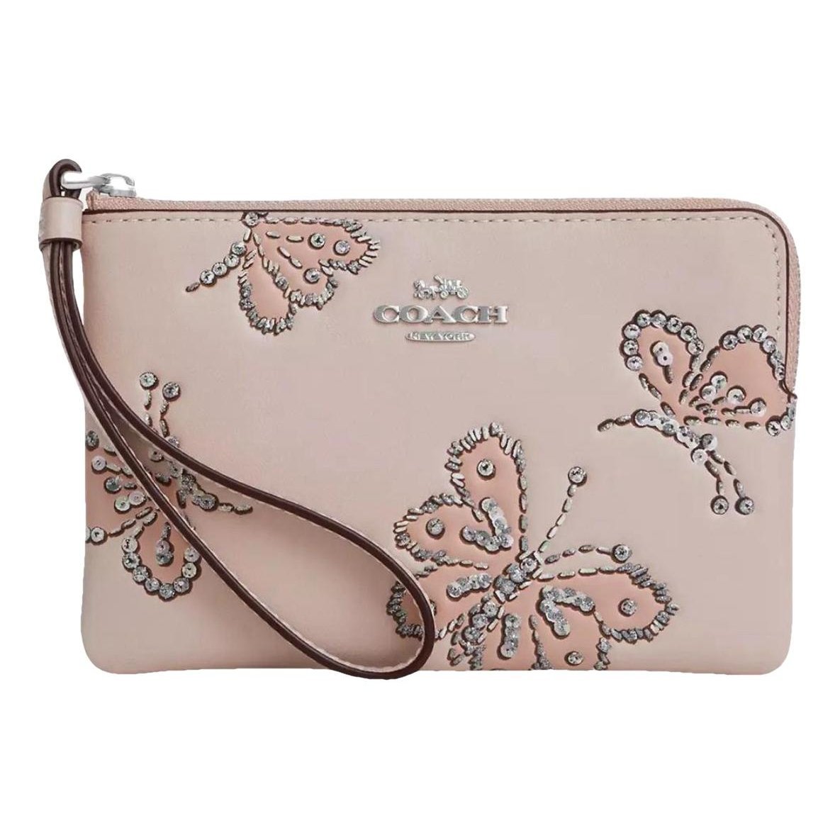 Leather clutch bag