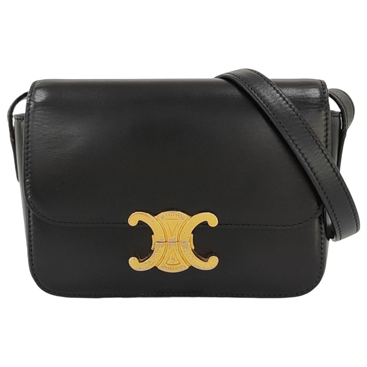Triomphe leather handbag