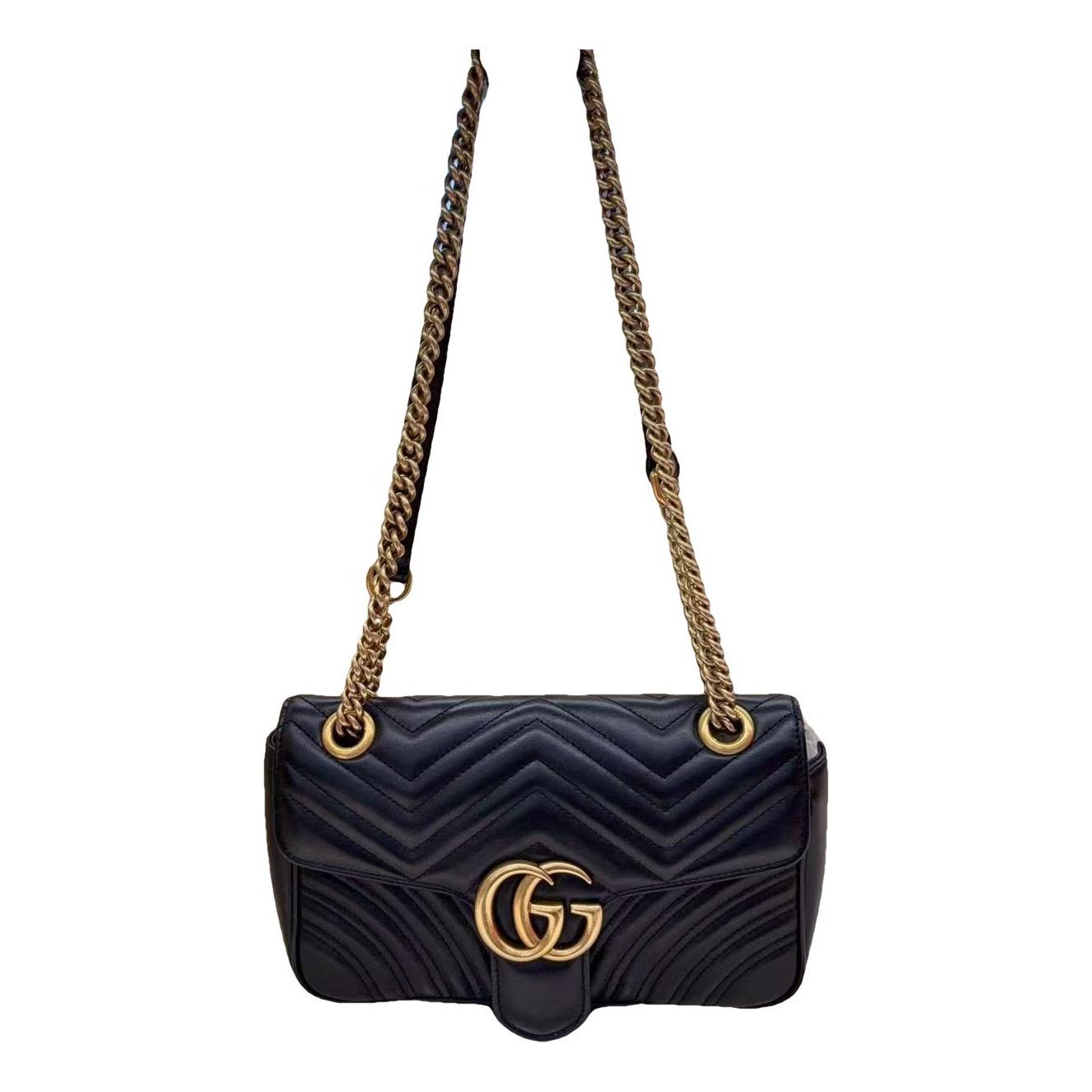 GG Marmont Flap leather handbag