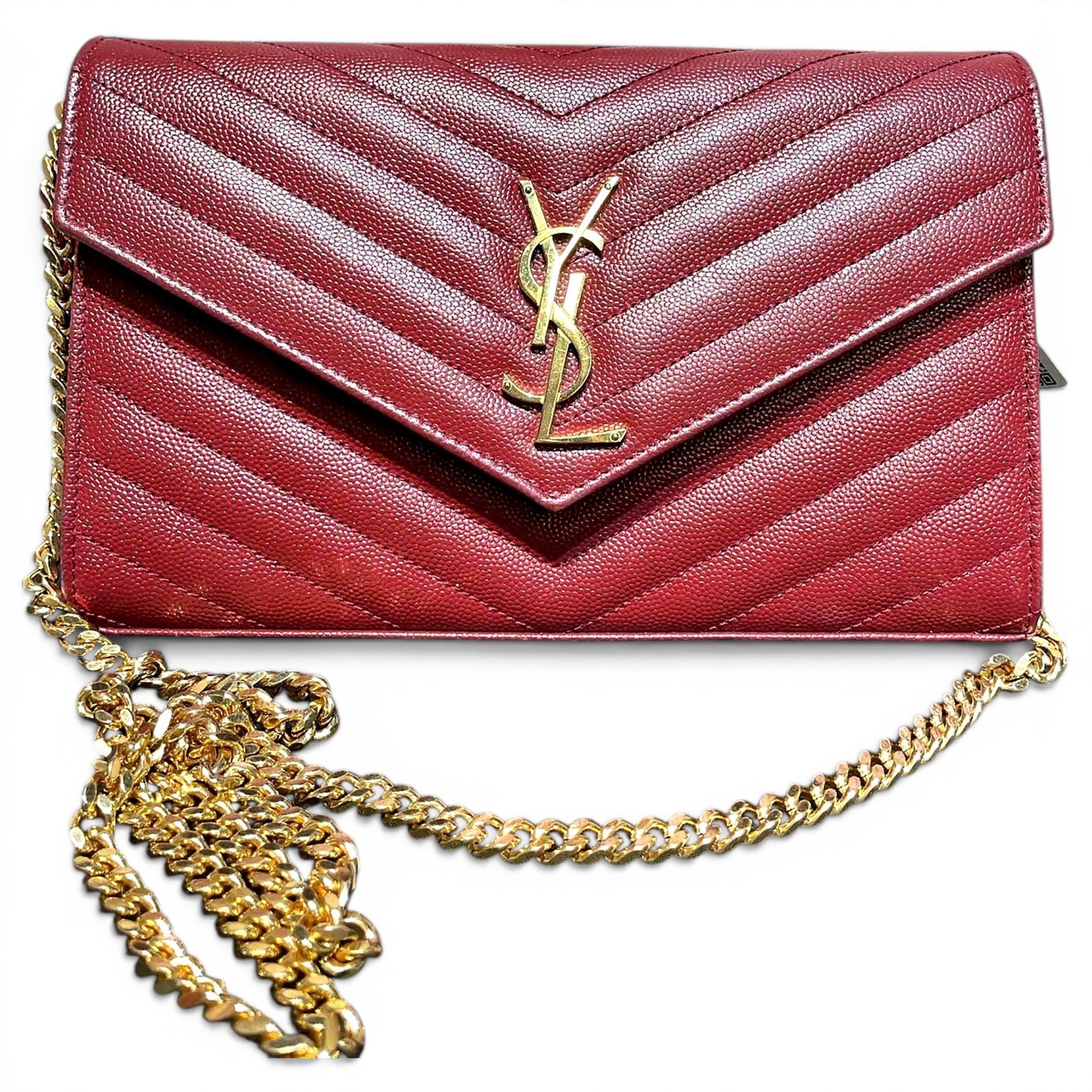 Saint Laurent Envelope leather handbag
