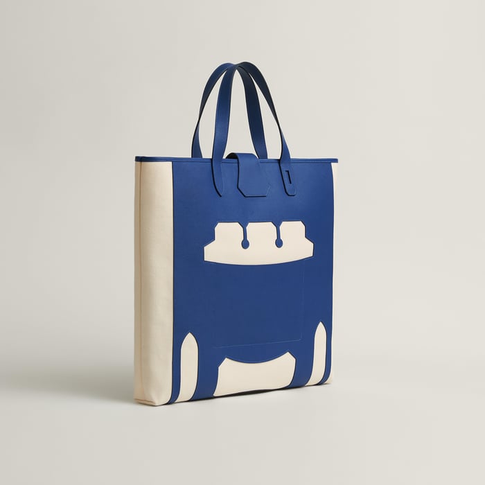 Cold Colors Monsieur B Cutting Tote Bag, Large Model