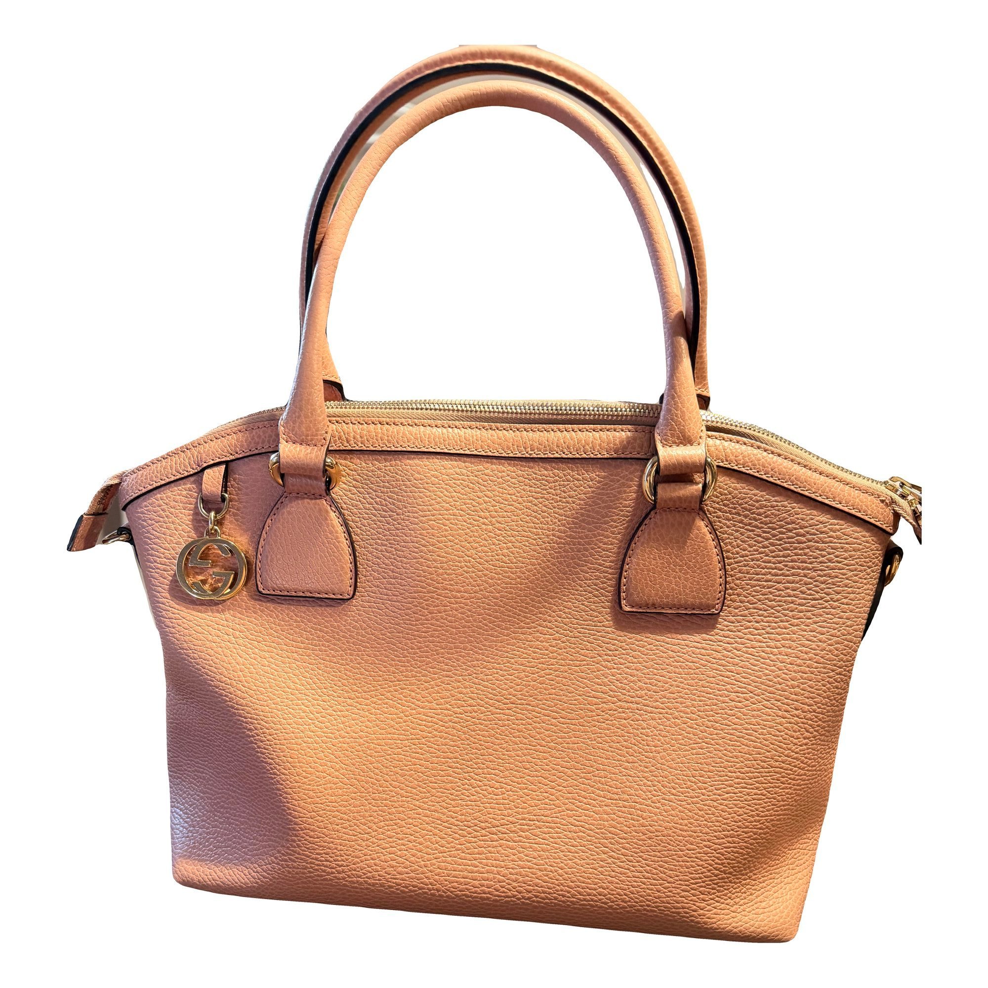 Dôme leather handbag