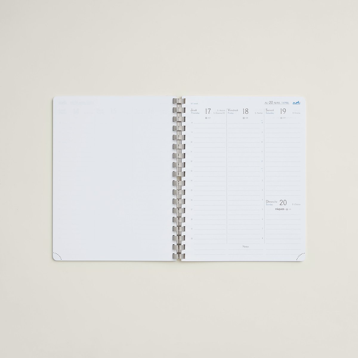 Neutre Semainier Semestrial Agenda Refill 2025