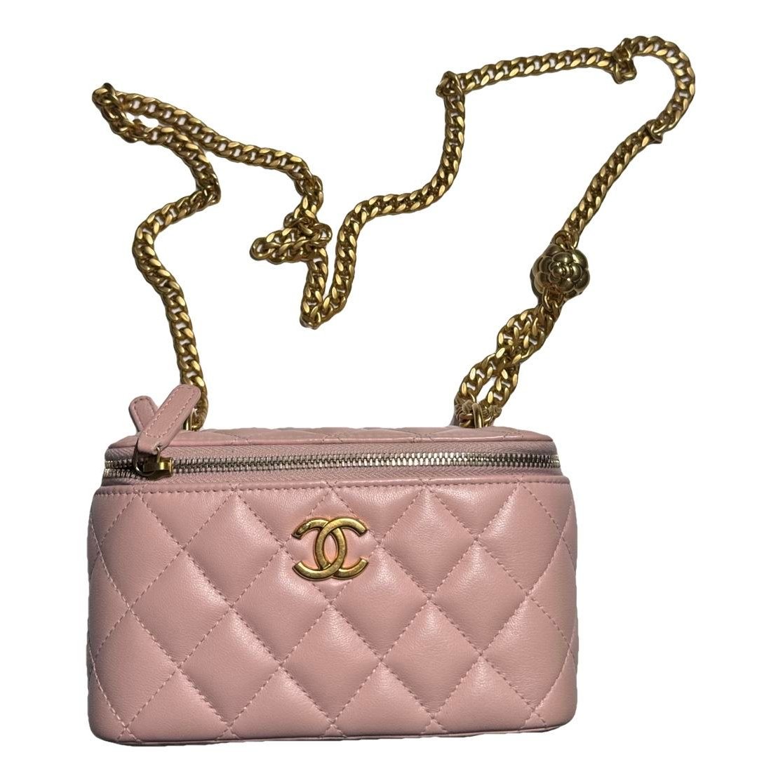 Vanity leather handbag