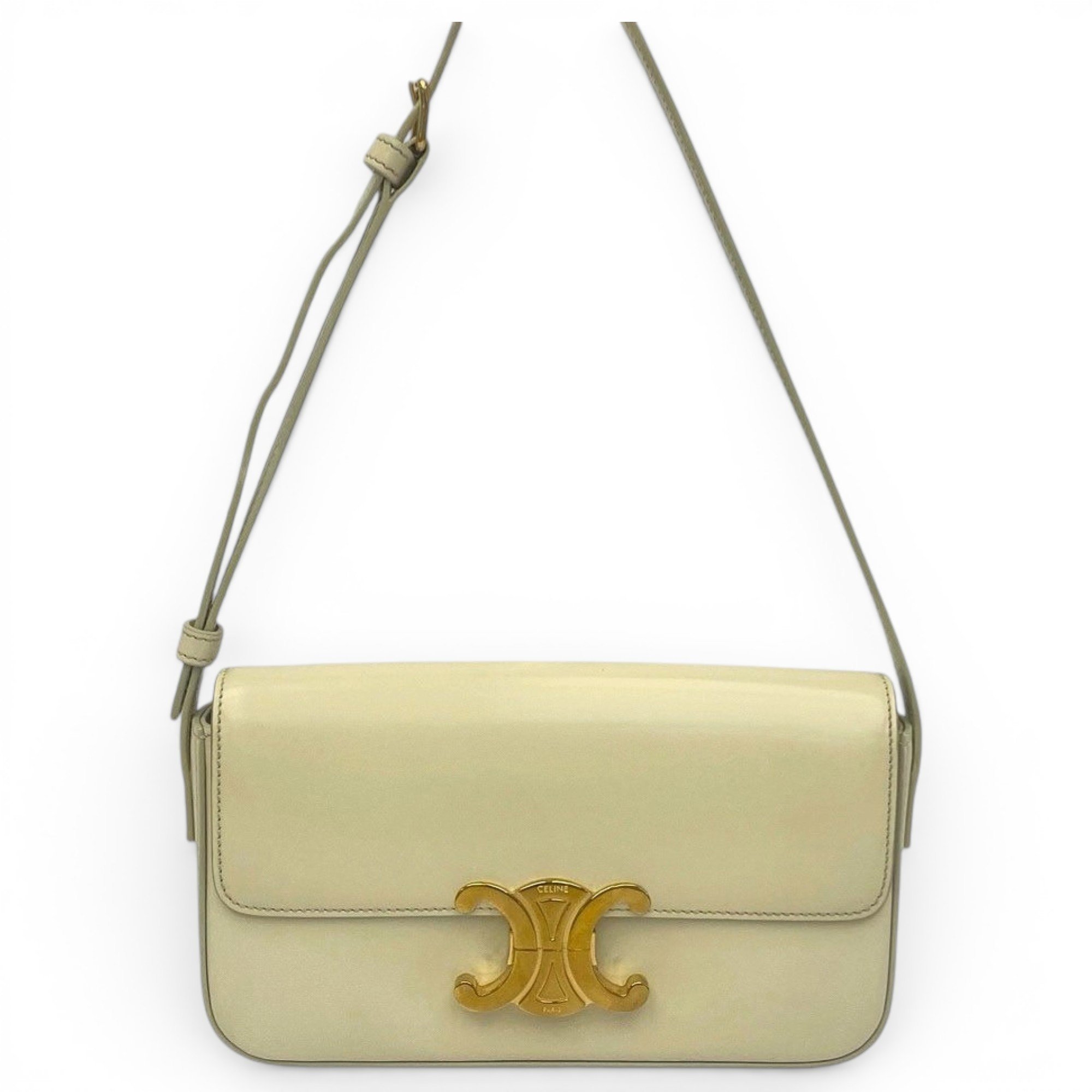 Triomphe leather handbag