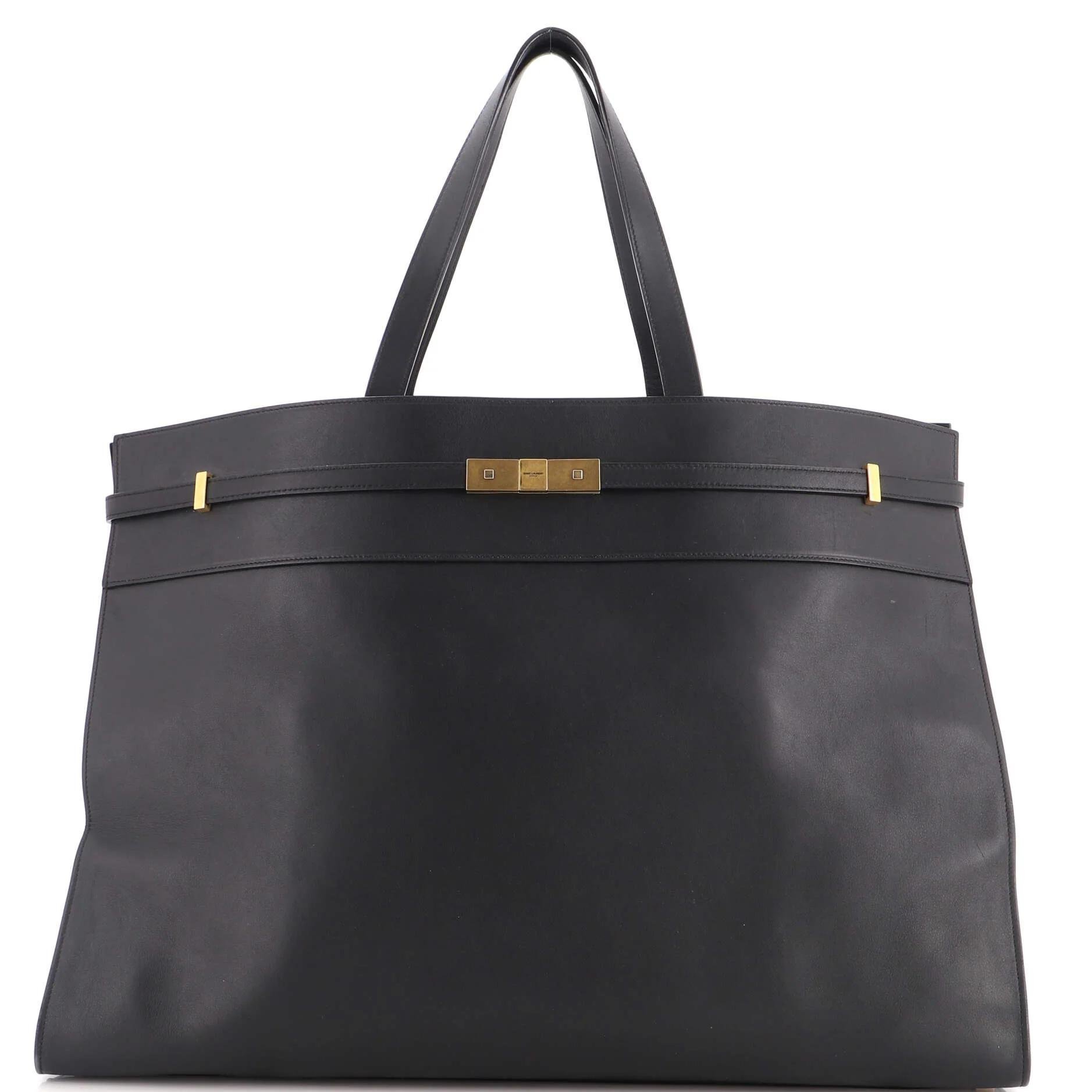 Leather tote