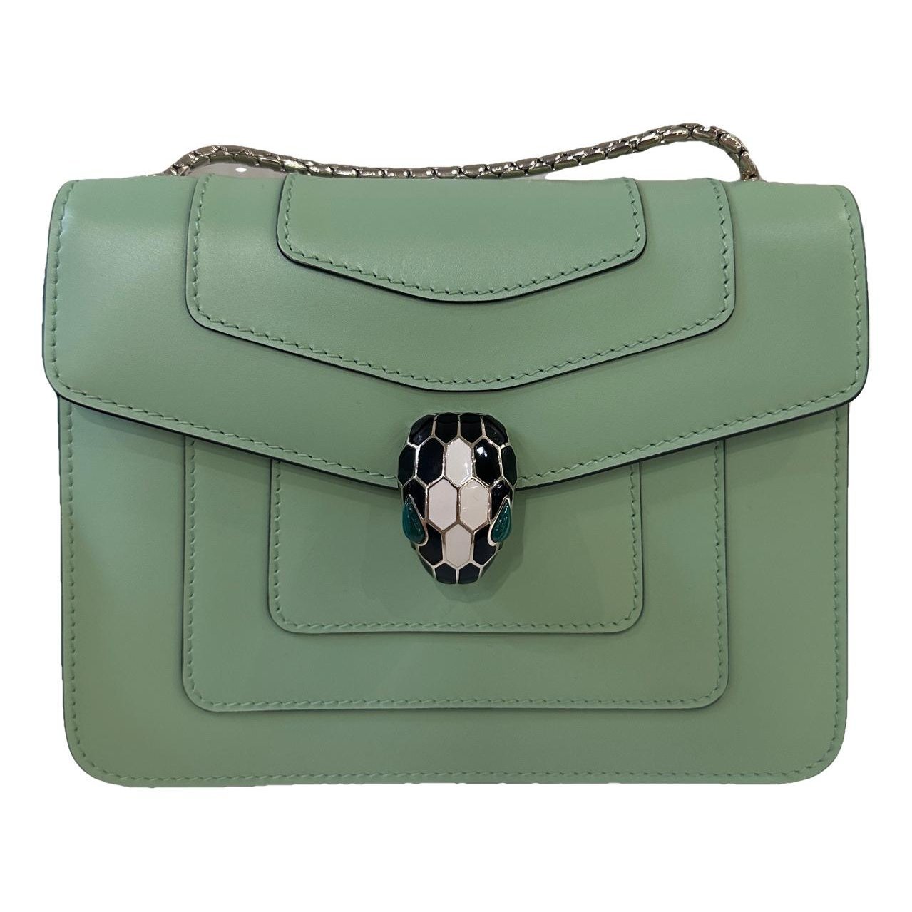 Bvlgari Serpenti leather handbag