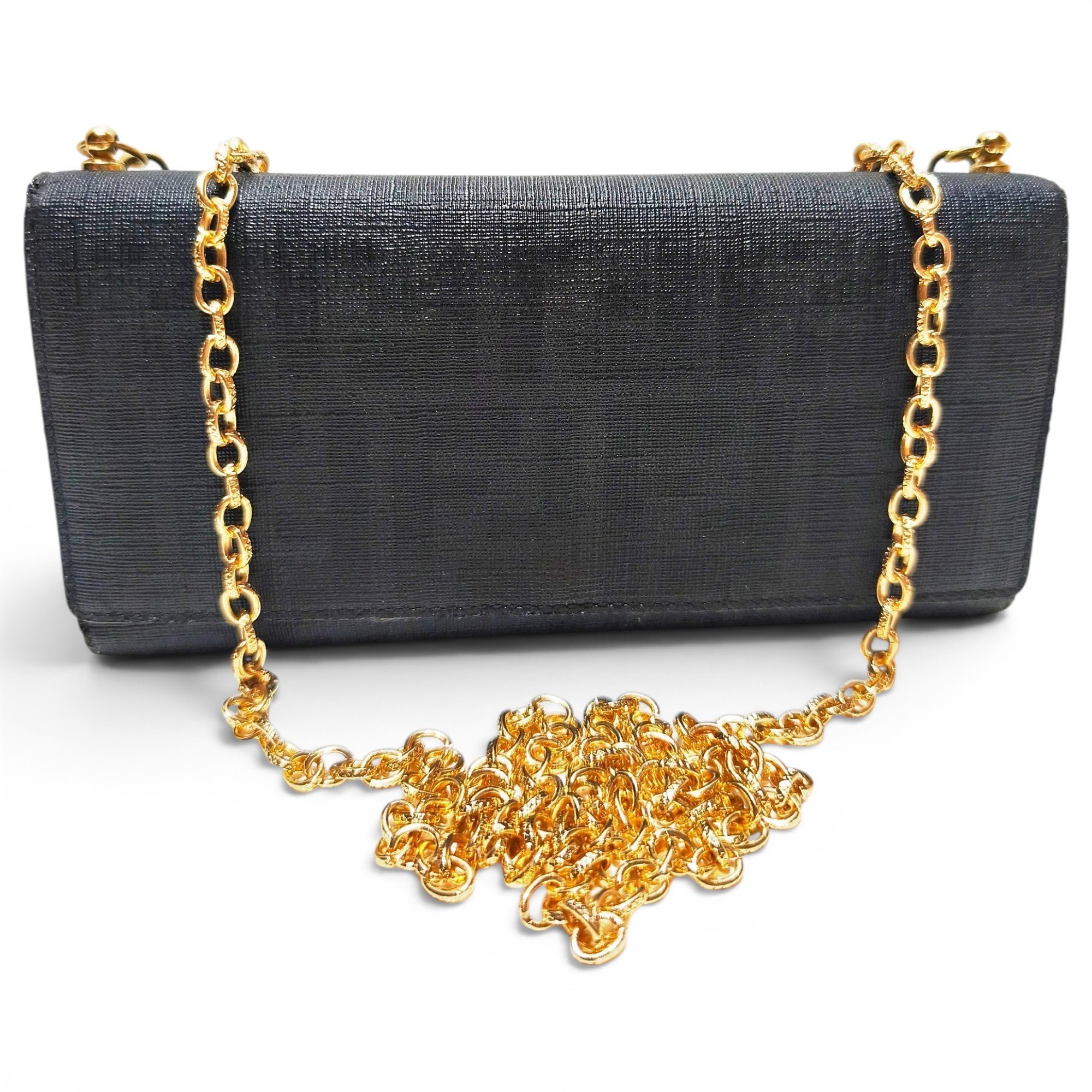 Leather clutch bag