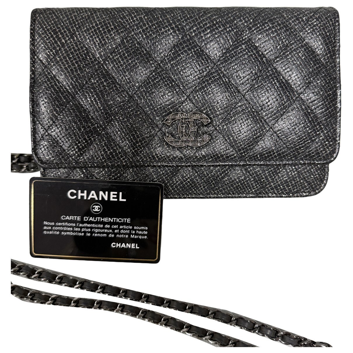 Wallet On Chain Timeless/Classique leather handbag