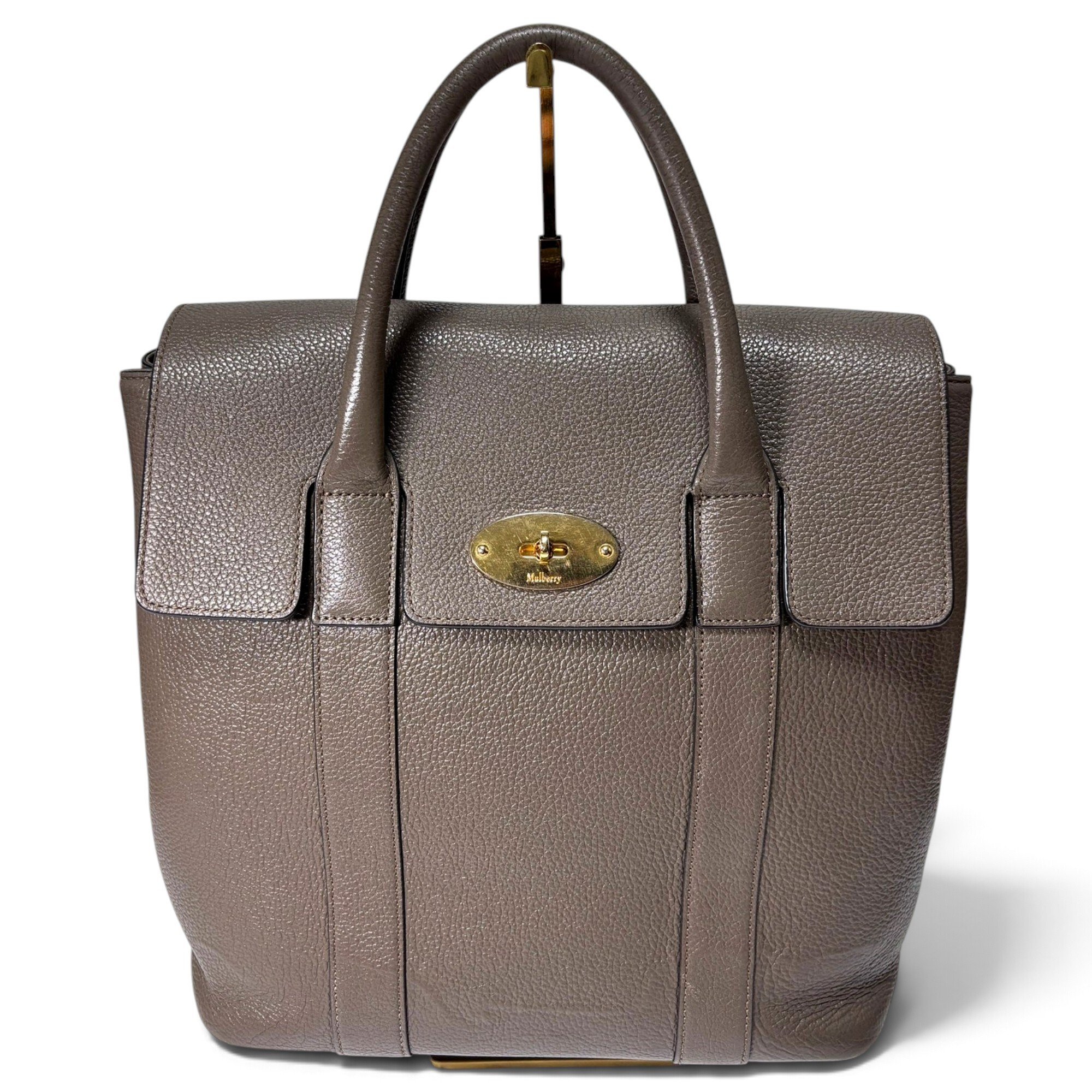 Leather backpack