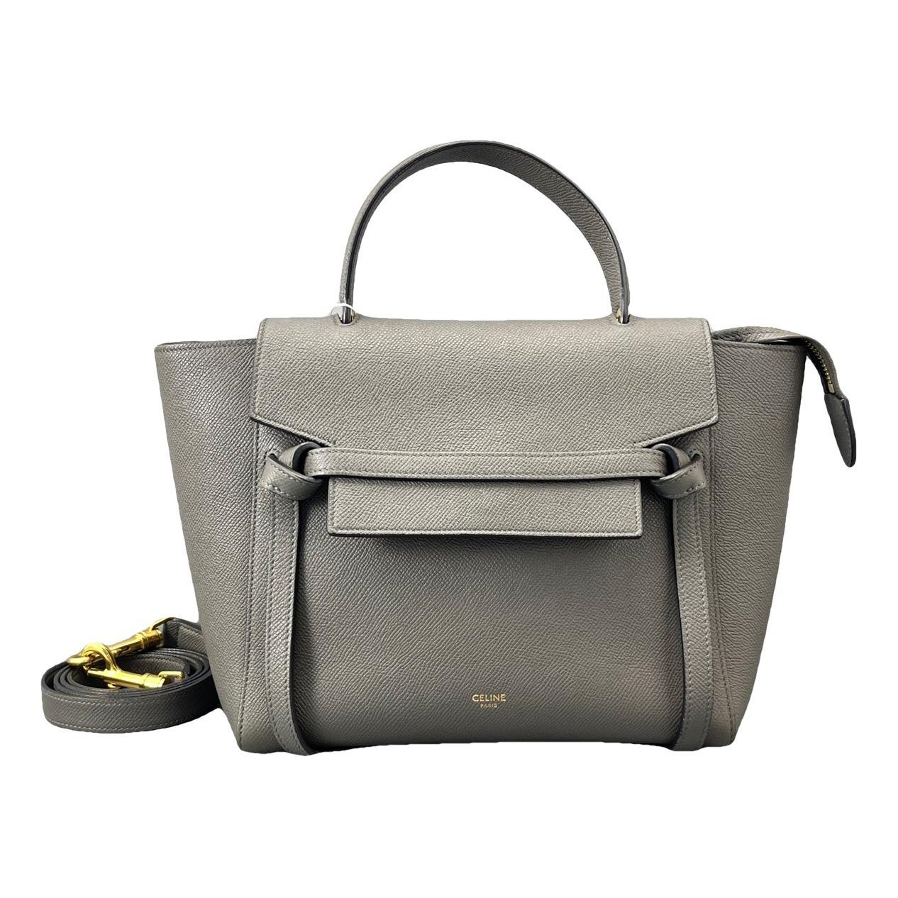 Belt leather handbag