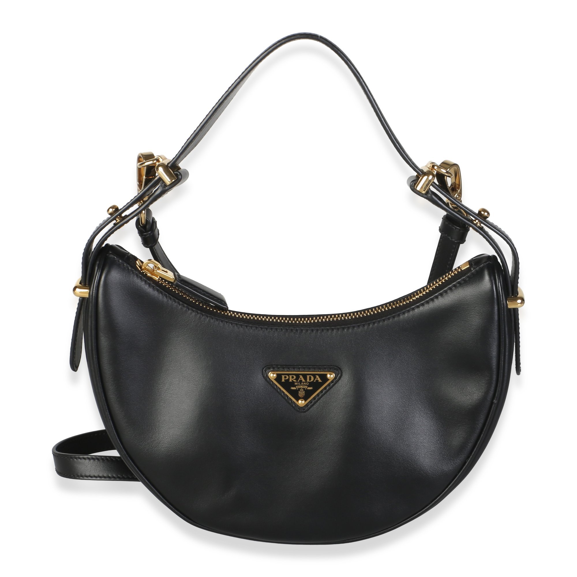 Prada Arqué leather handbag