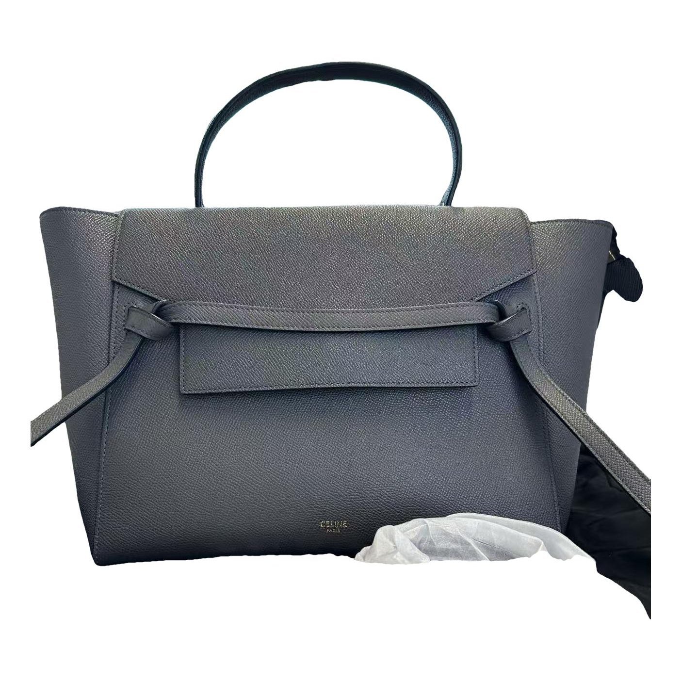 Belt leather handbag