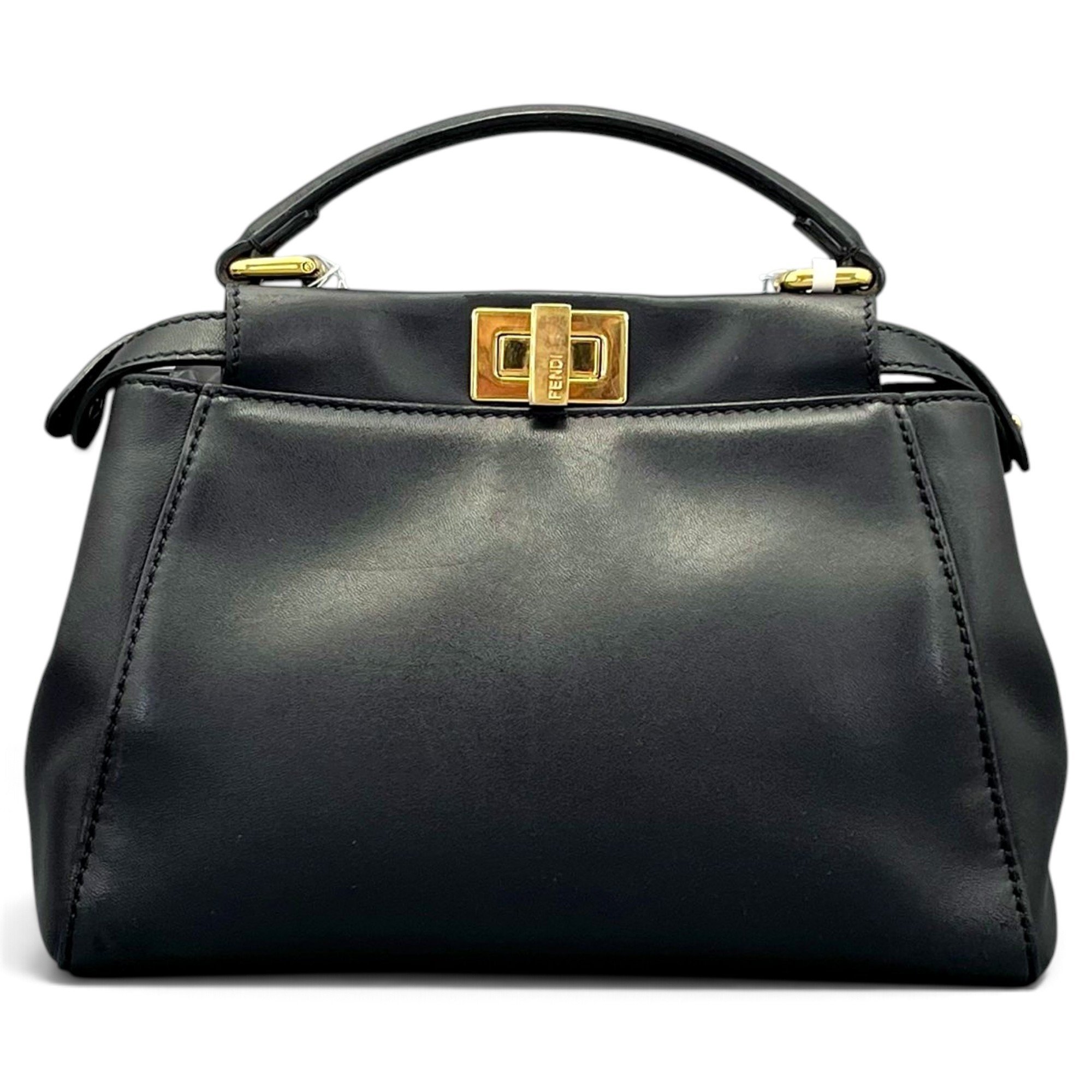 Peekaboo leather handbag