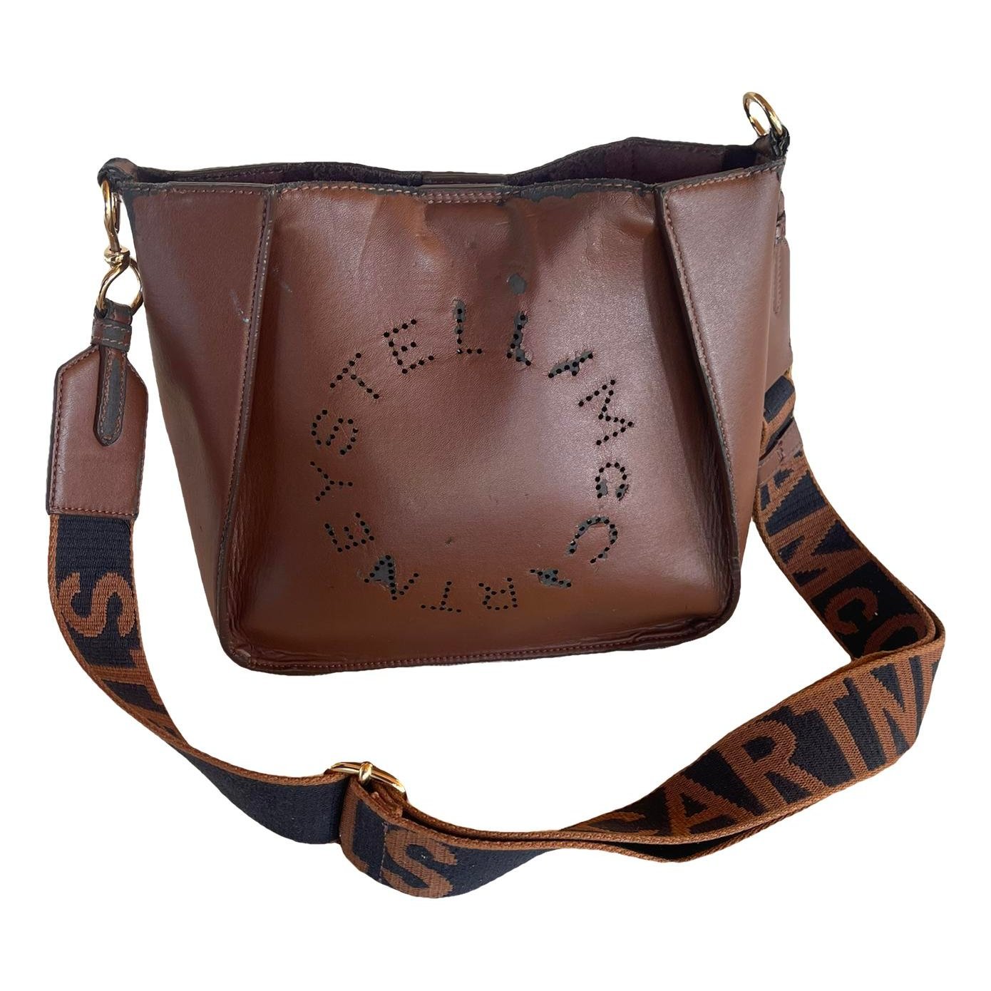 Logo leather crossbody bag