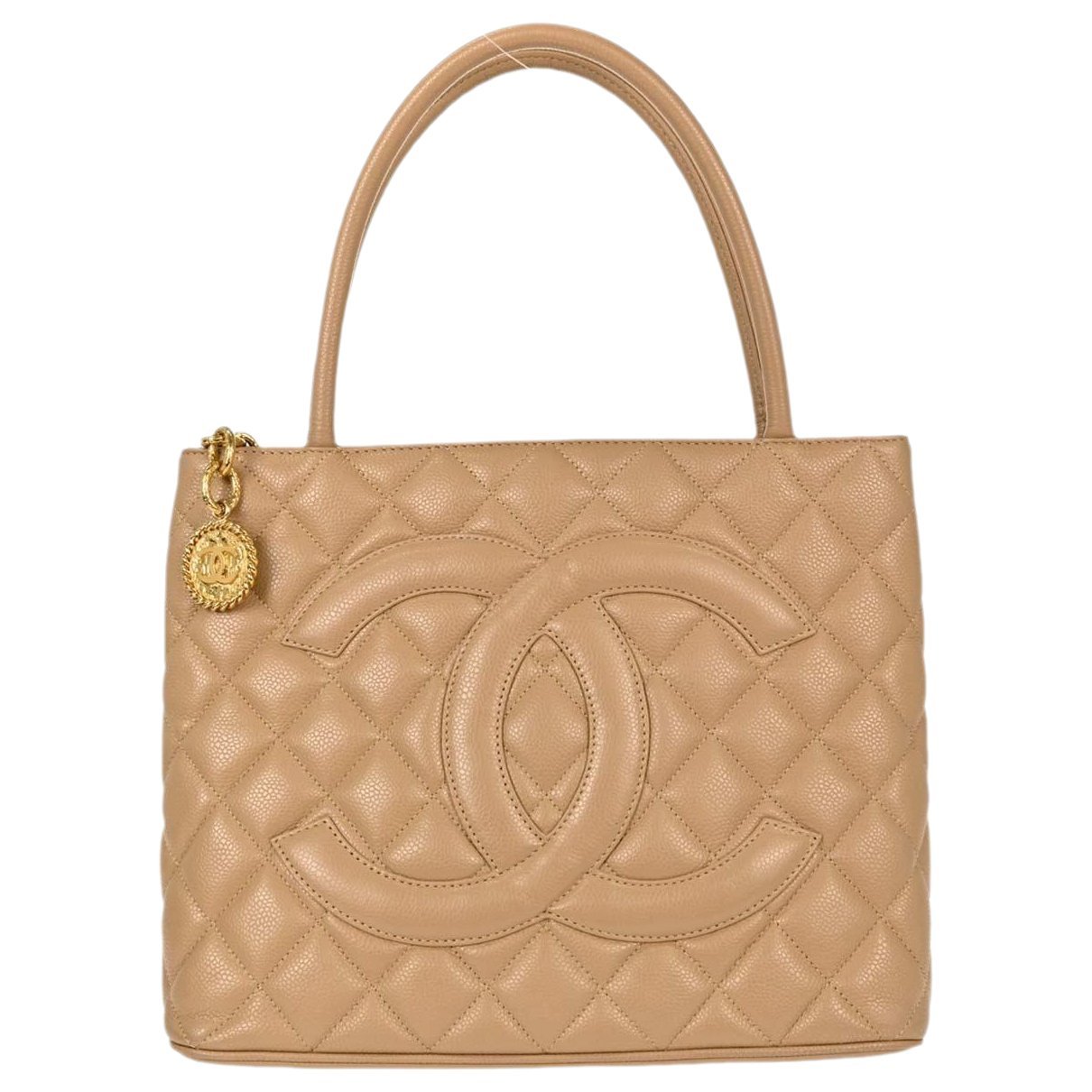 Médaillon leather tote