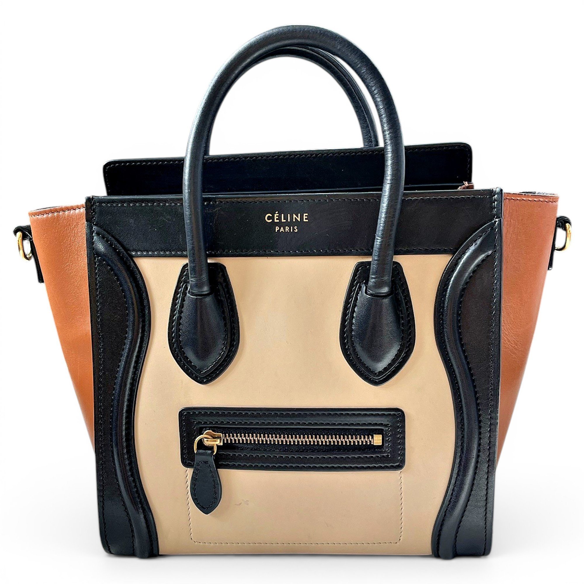 Nano Luggage leather handbag