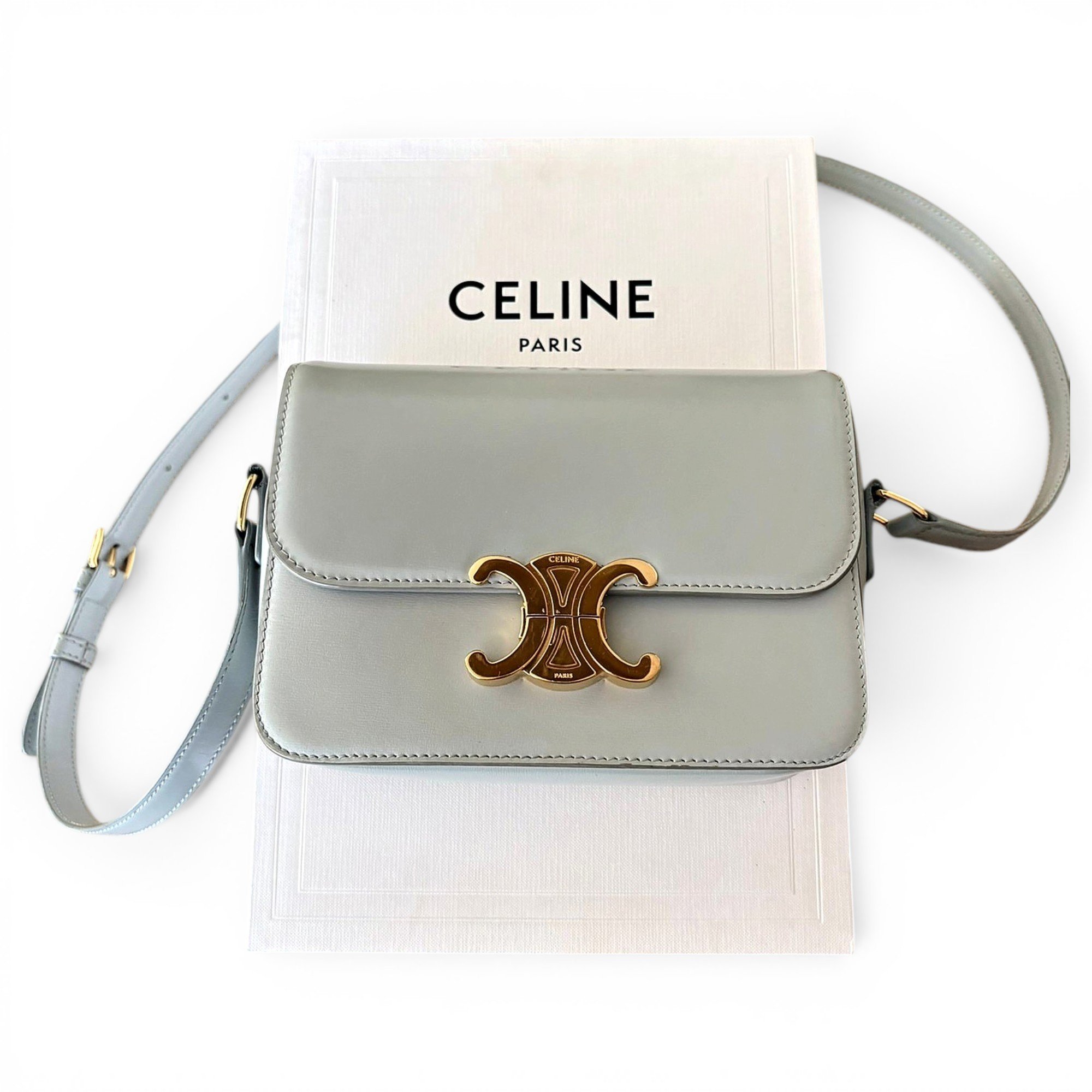 Celine Triomphe leather handbag
