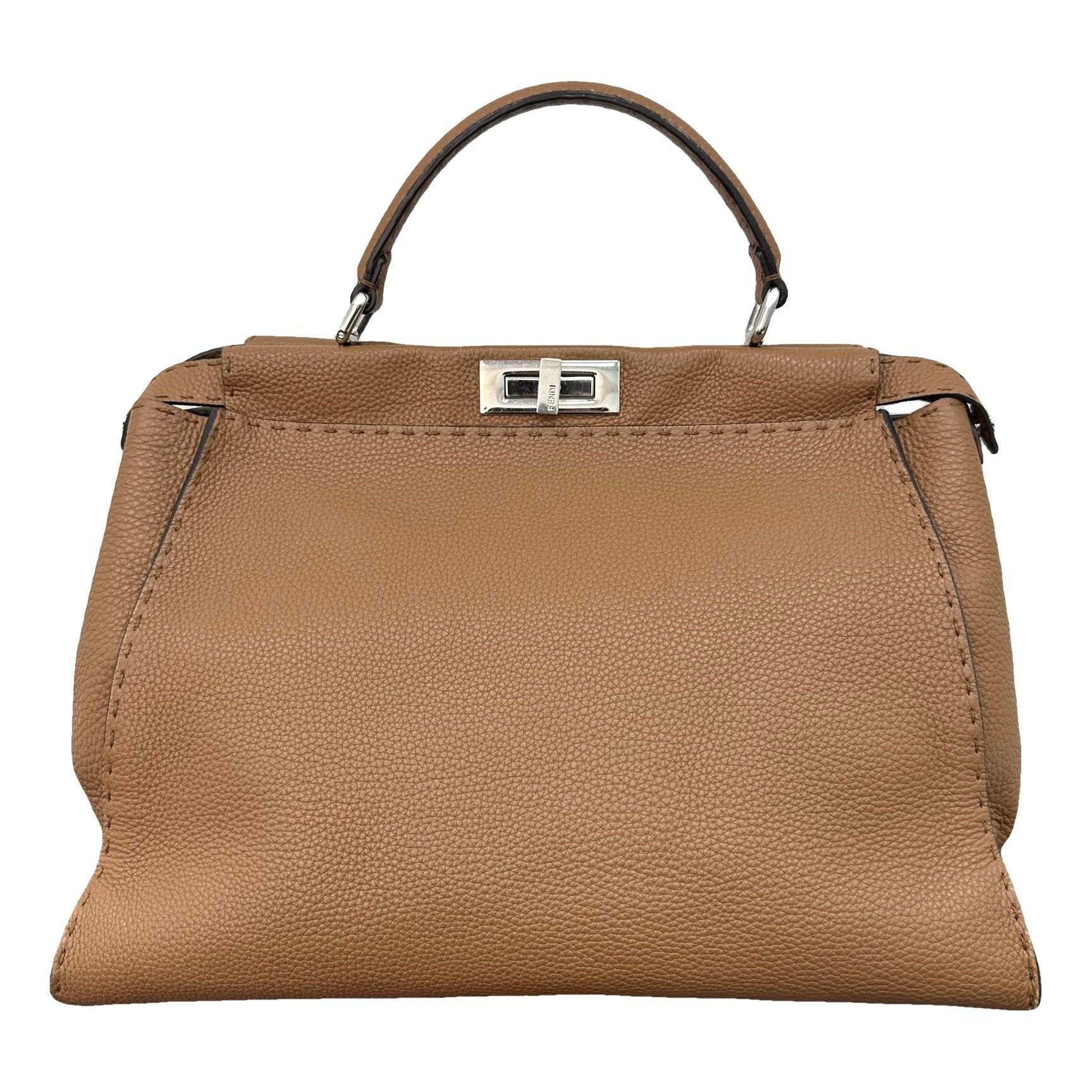 Peekaboo leather handbag