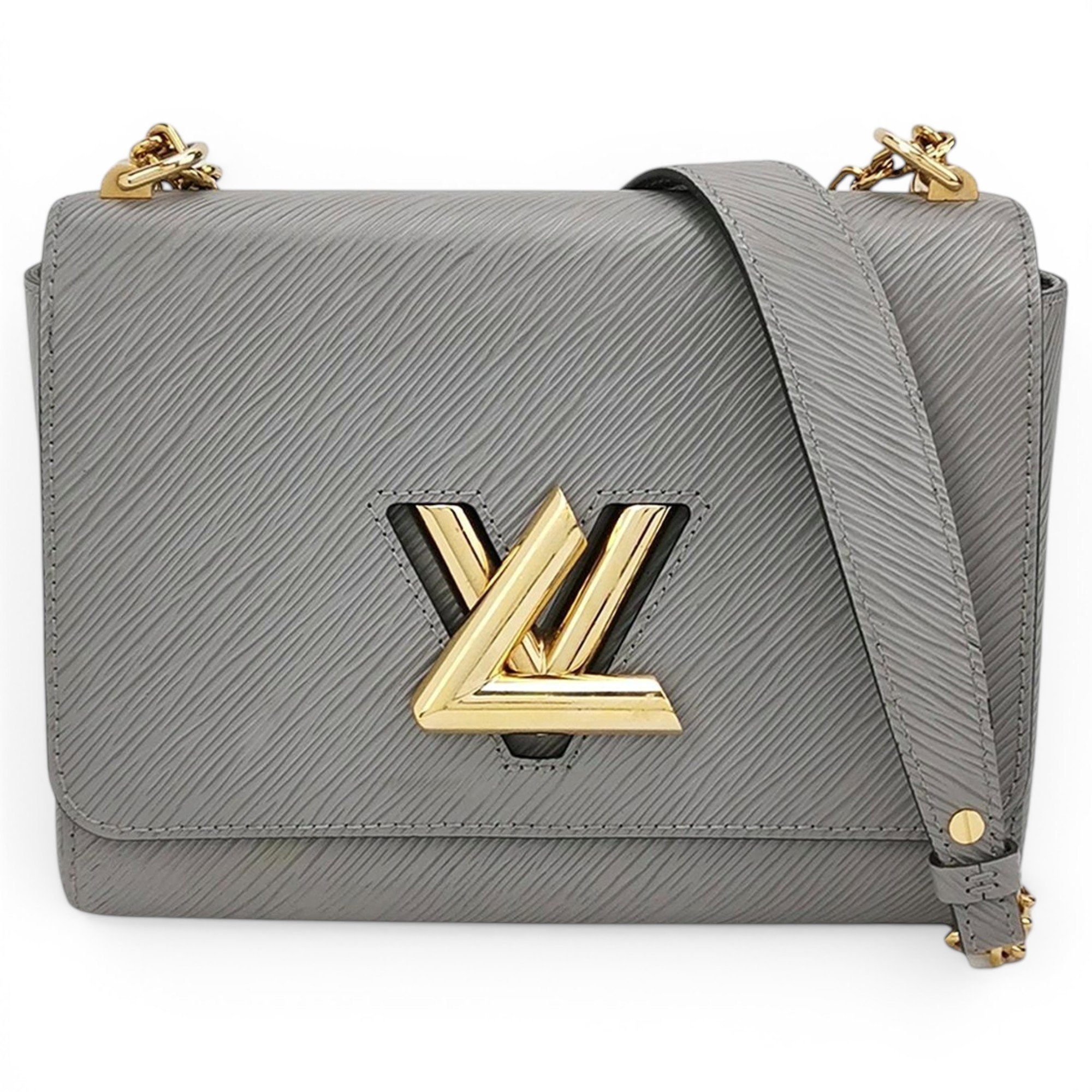 Twist leather handbag