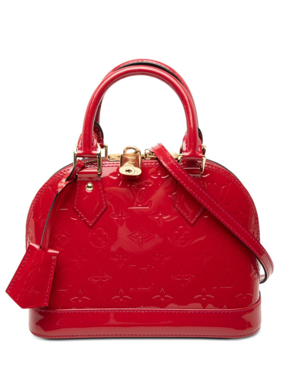 2014 Monogram Vernis Alma BB satchel
