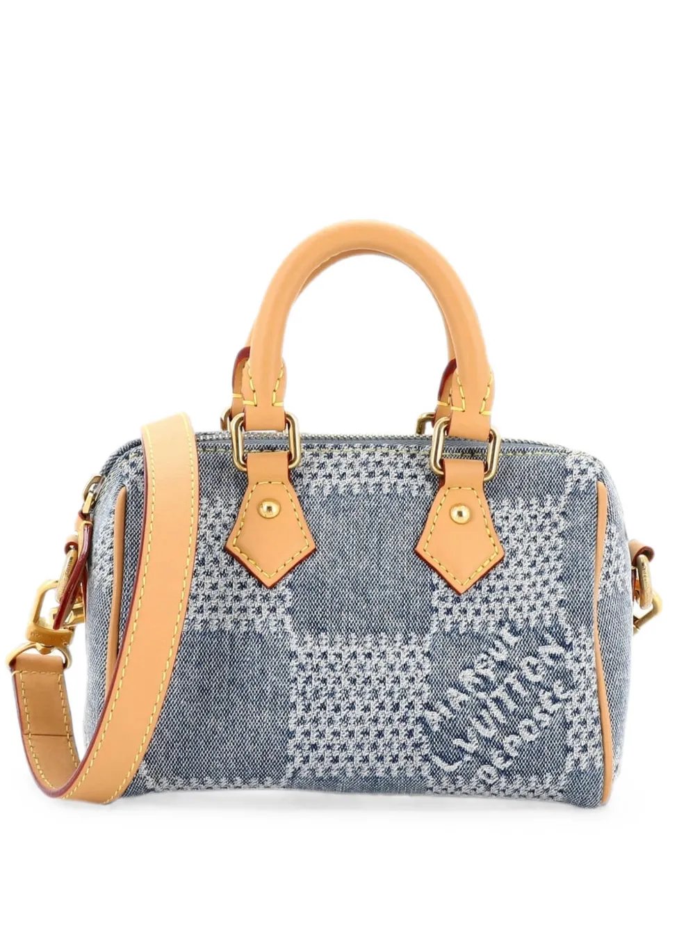 Louis Vuitton Speedy Bandouliere Bag 3D Damier Giant Denim 18 crossbody bag