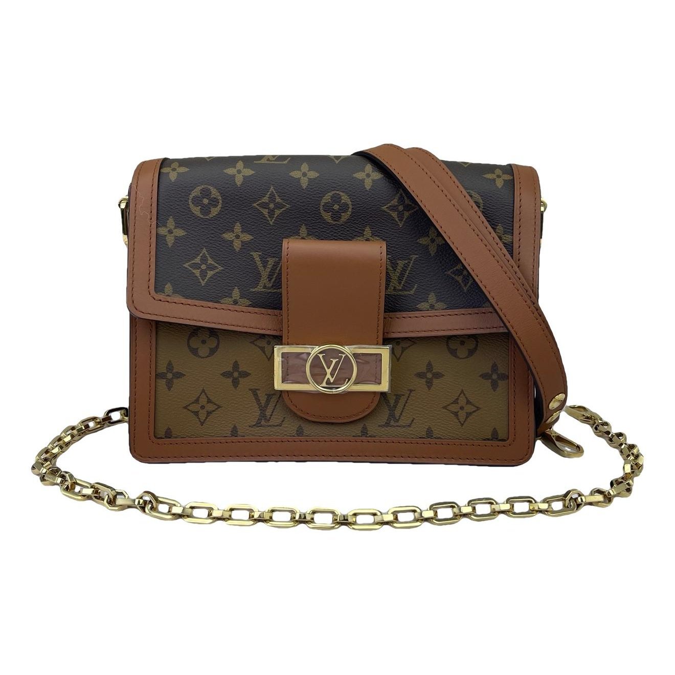 Dauphine leather handbag