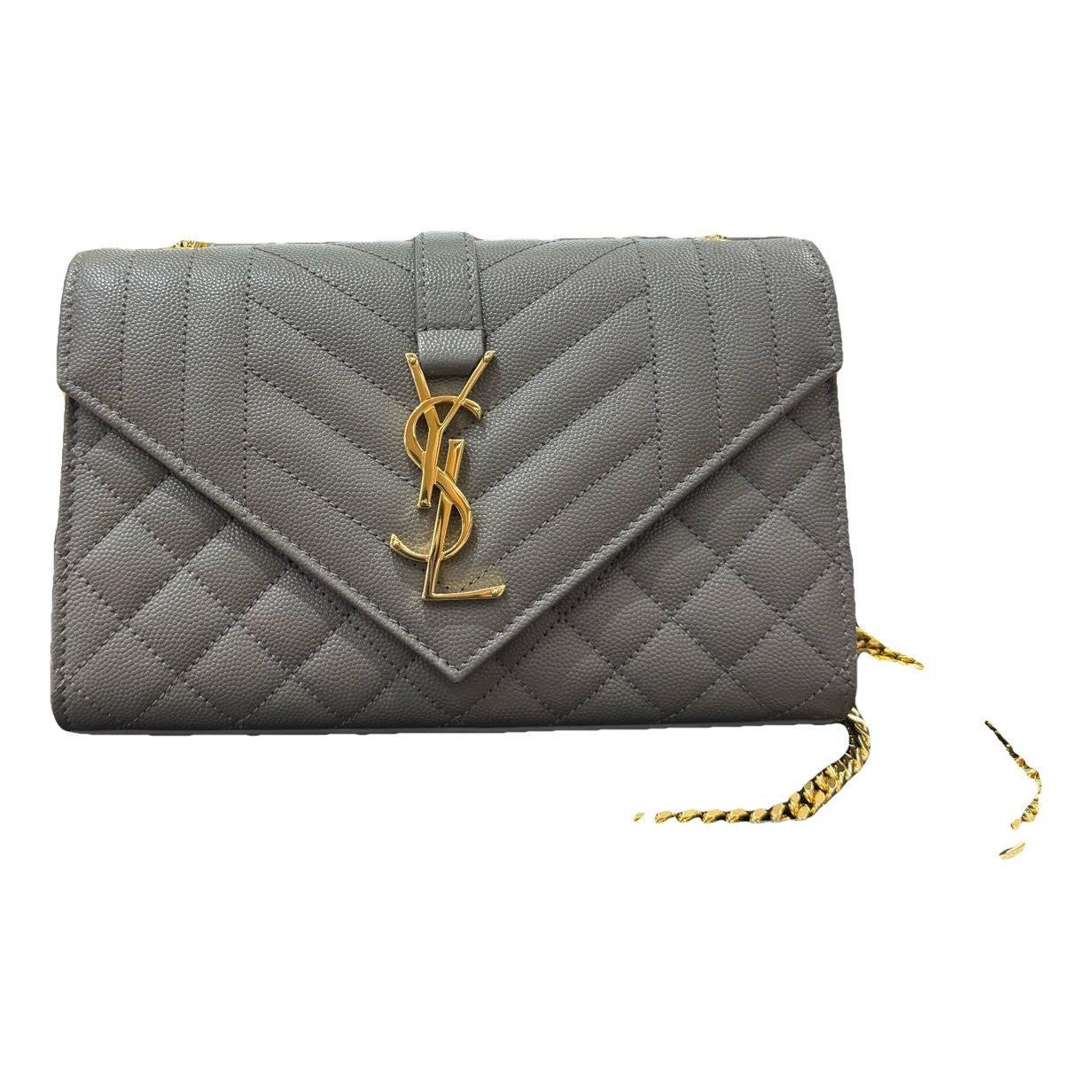 Envelope leather handbag