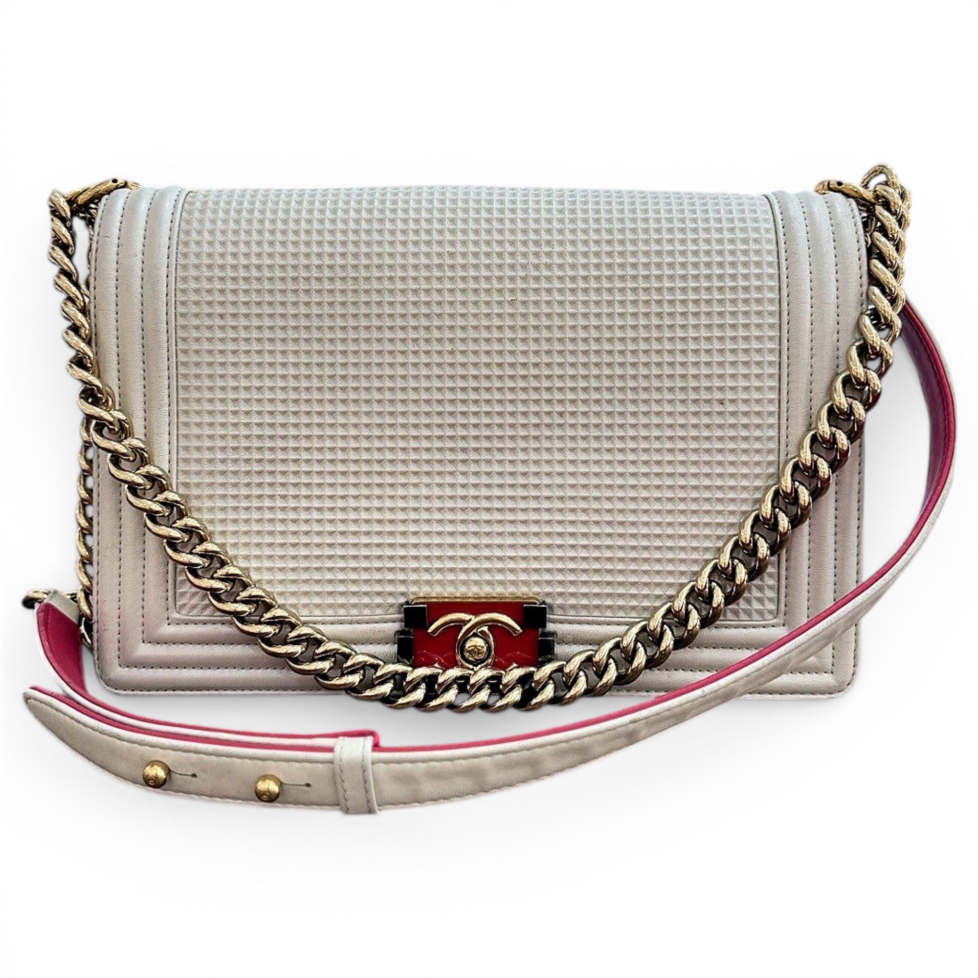 Boy leather crossbody bag