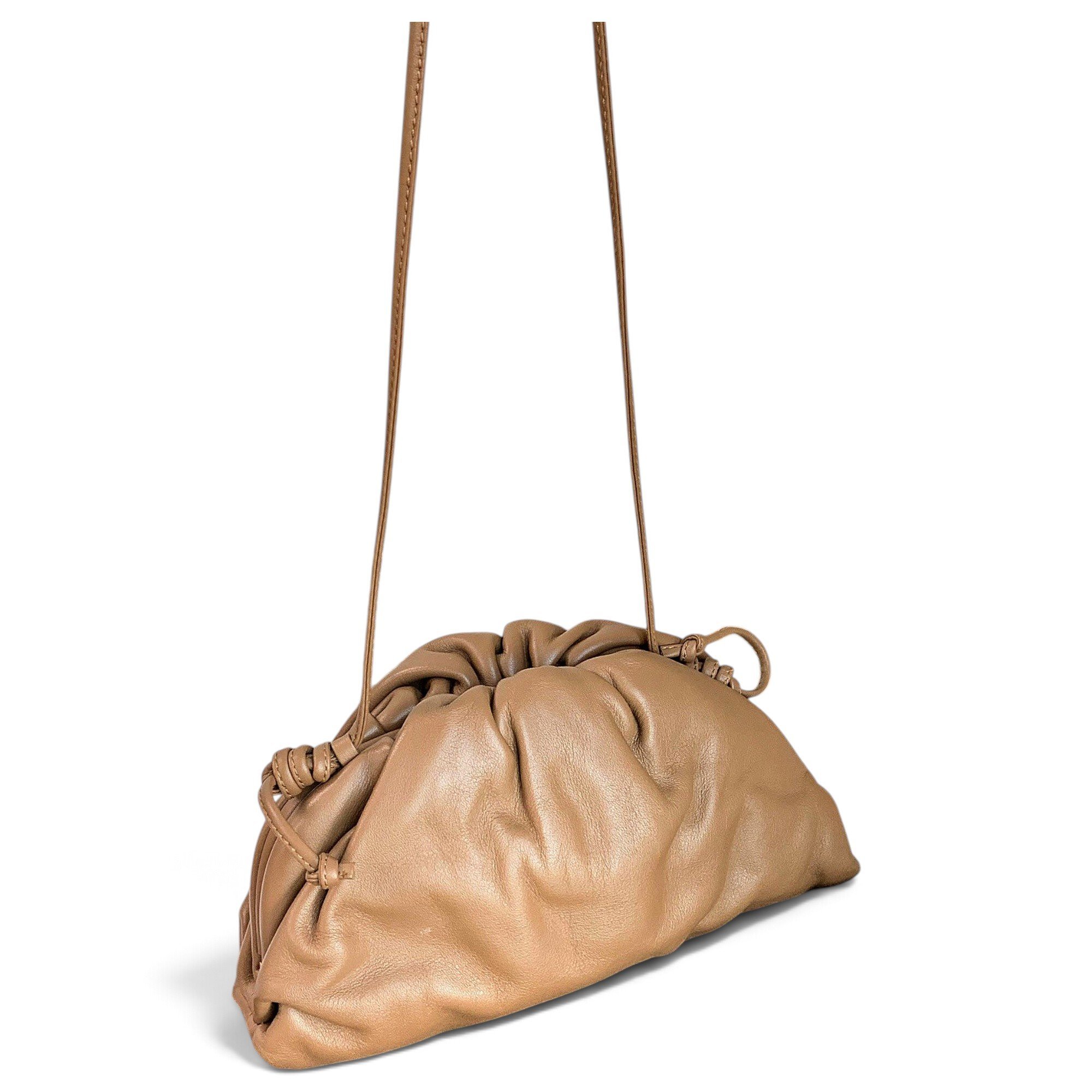 Pouch leather handbag