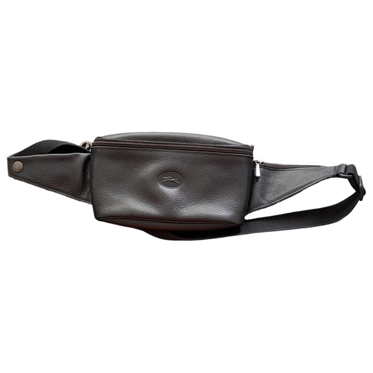 Leather clutch bag