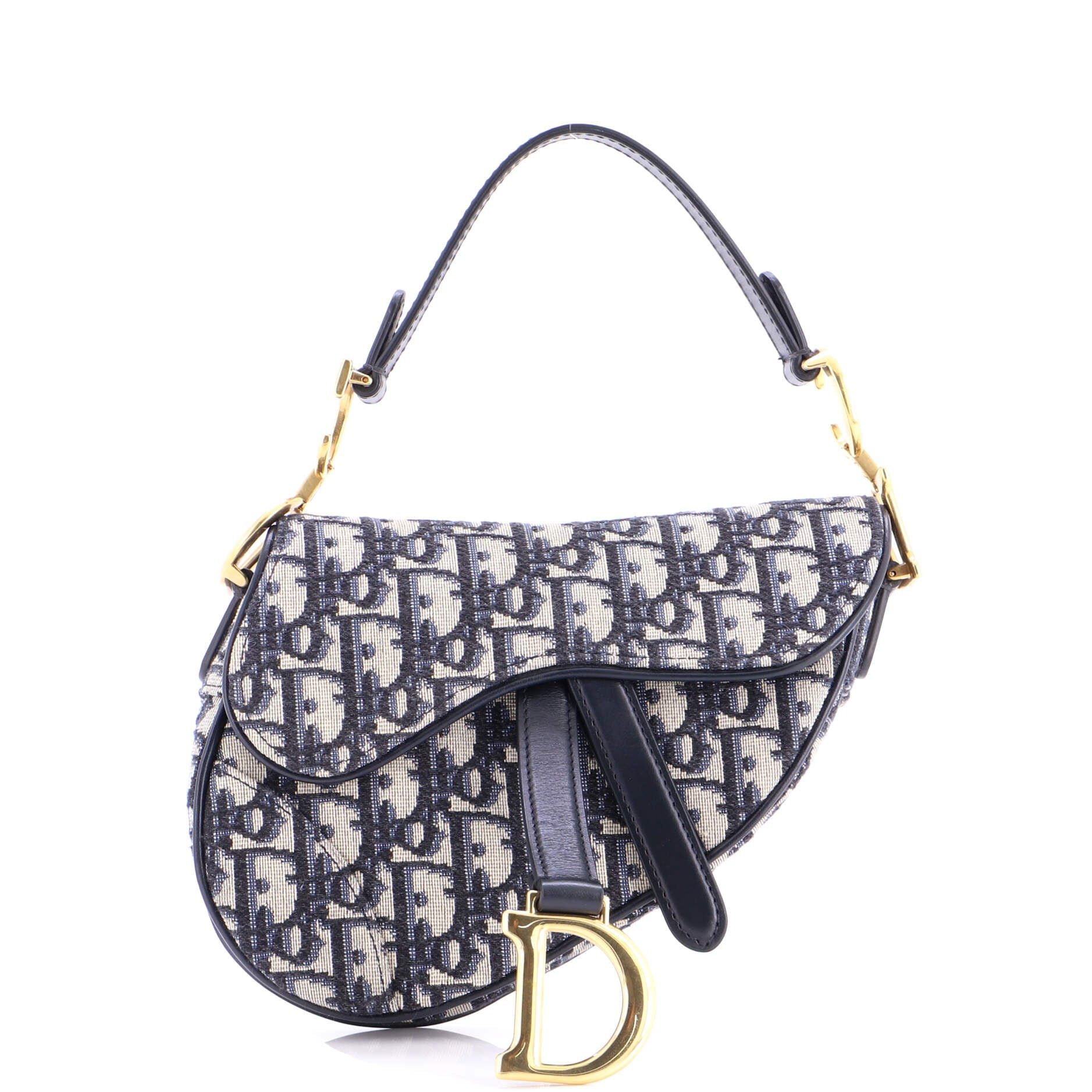 Dior Saddle Handbag Oblique Canvas Mini