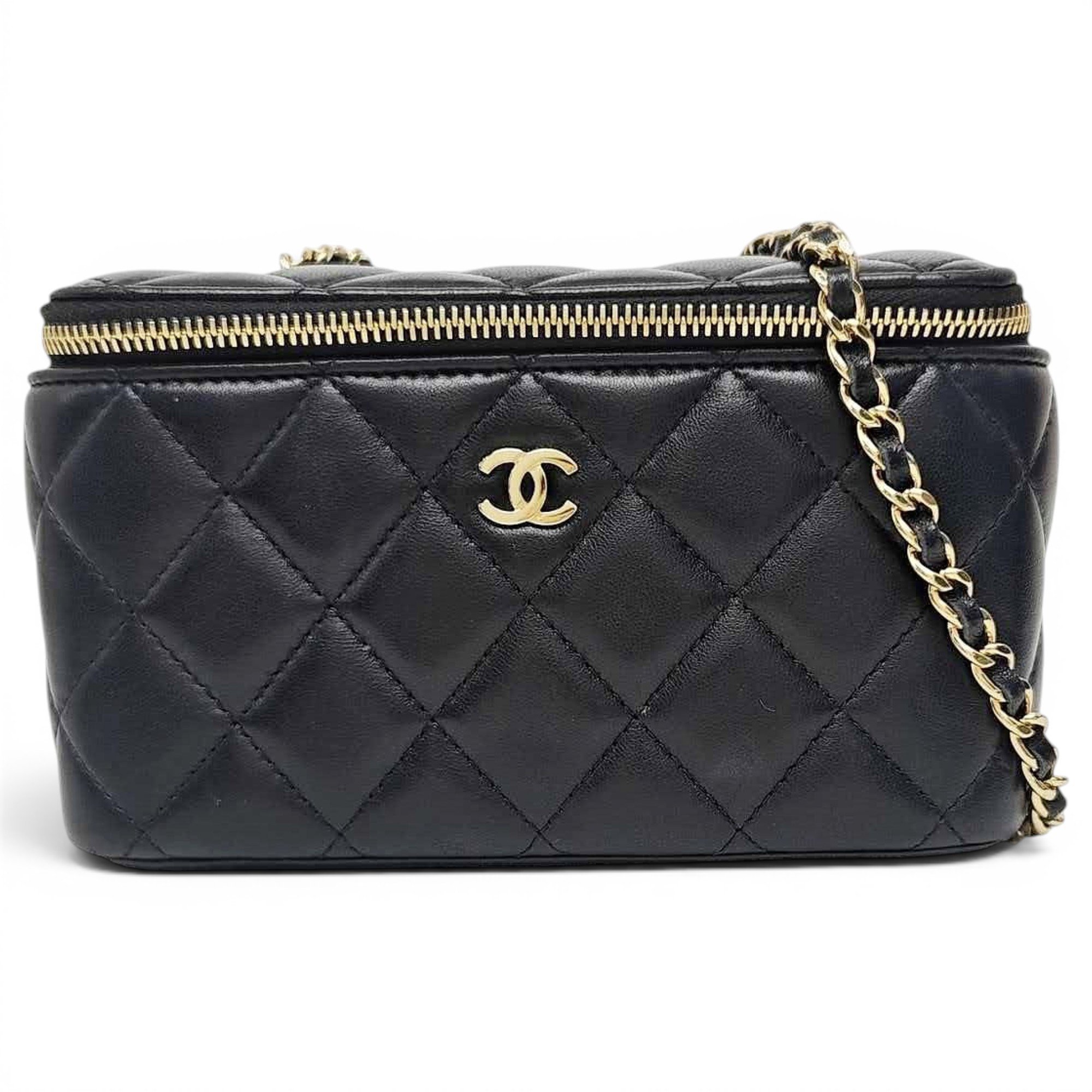Trendy CC Vanity leather handbag