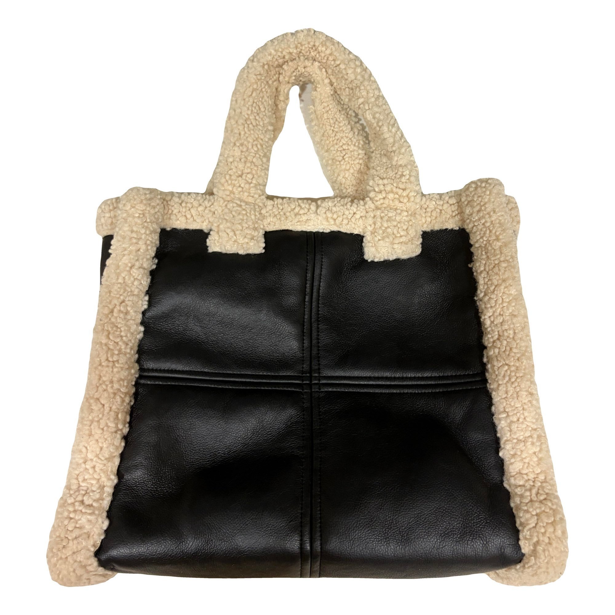 Faux fur tote